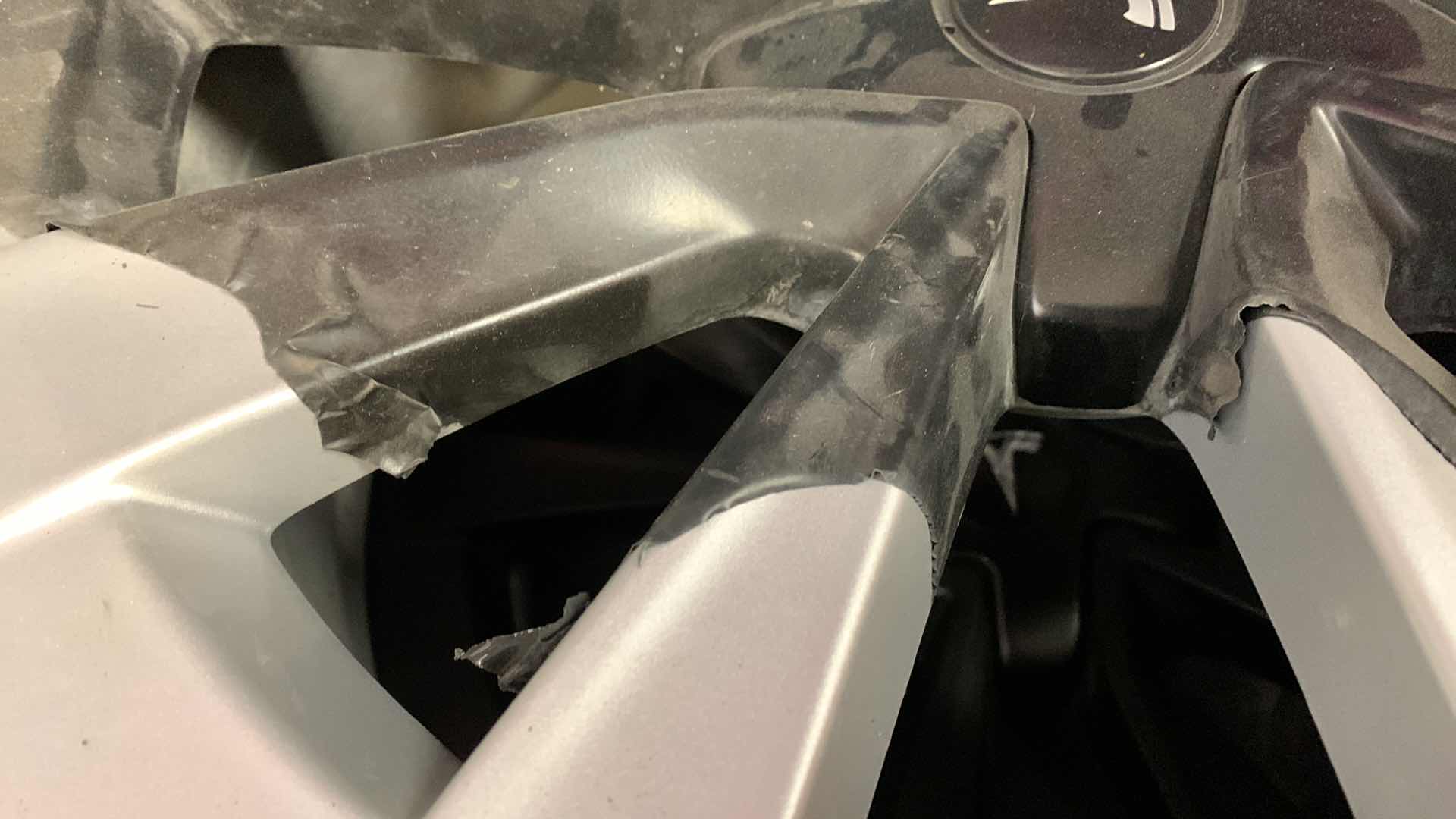 Photo 1 of 4 TELSA STOCK RIMS WITH PROCONTACT RC ROAD HUGGER GTP A5/02 TIRES AND SPARE TIRE 235/40 R 19 96V