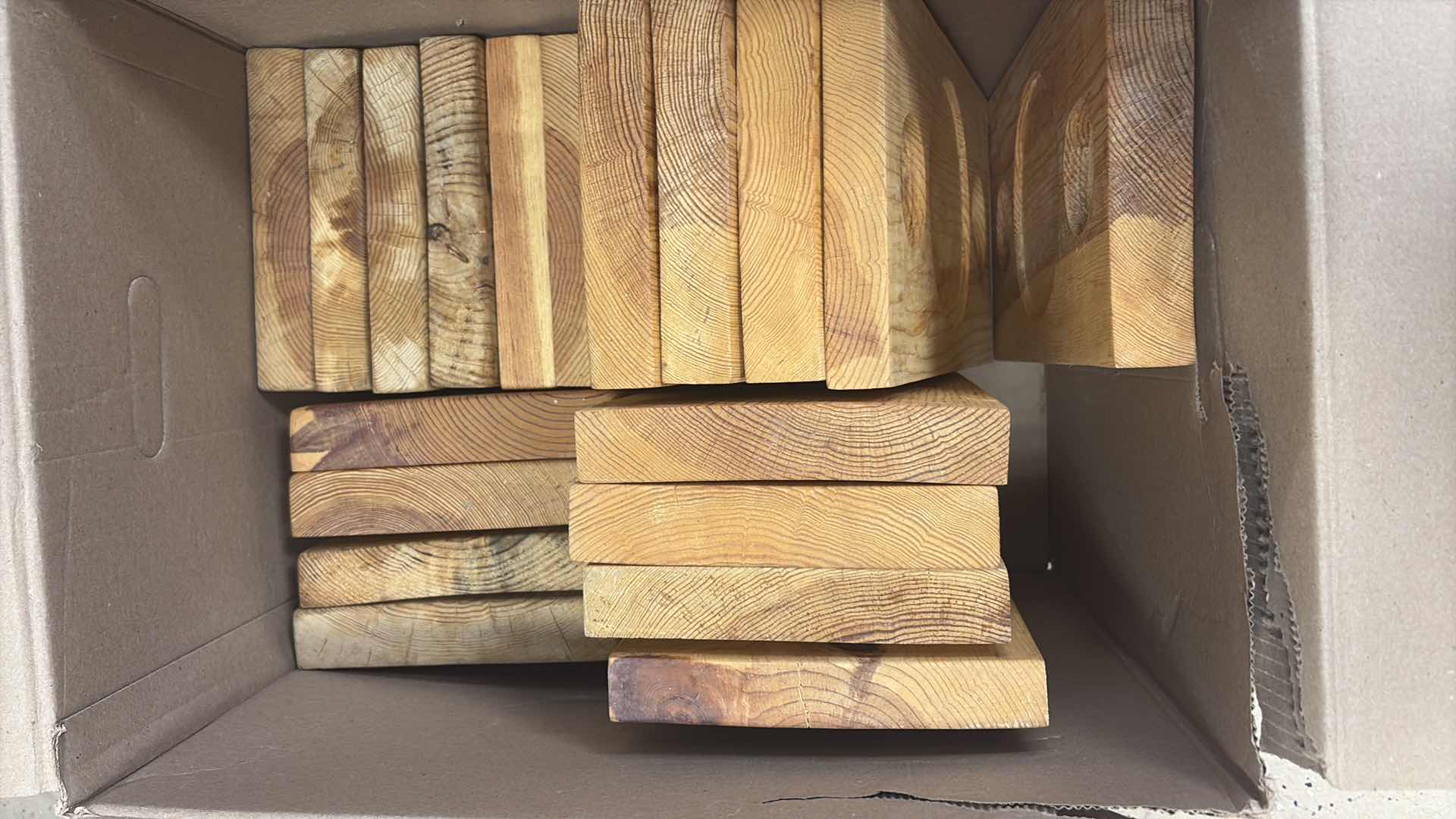 Photo 1 of BOX OF WOODEN SERVING TRAYS