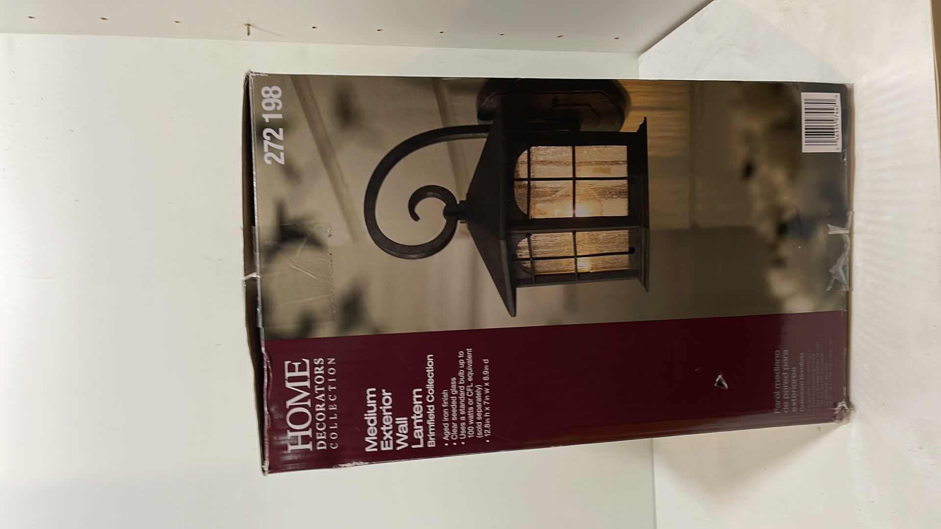 Photo 1 of HOME DECORATORS COLLECTION EXTERIOR WALL LANTERN