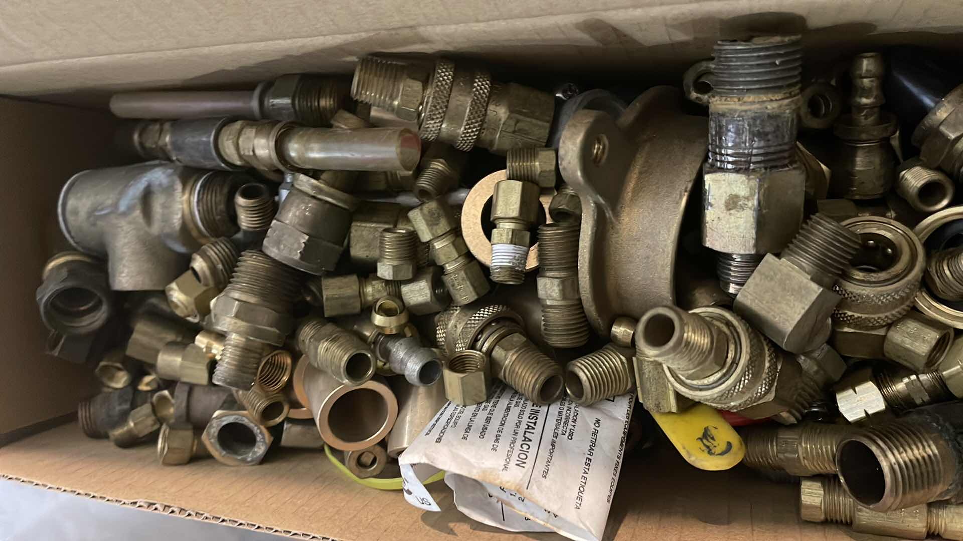 Photo 1 of ASSORTMENT OF BRASS FITTINGS AND BUSHINGS