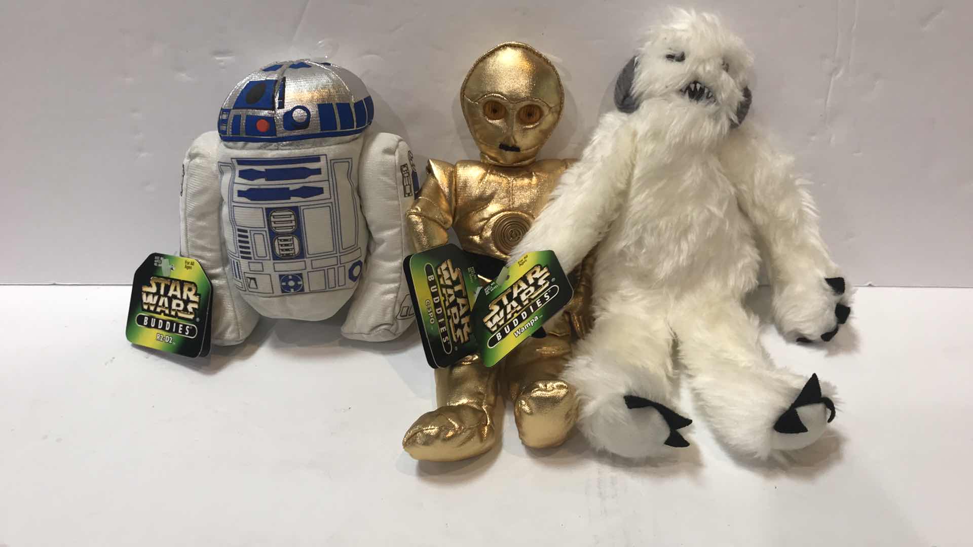 Photo 1 of STAR WARS BUDDIES R2-D2, C2PO & WAMPANOAG - NOS