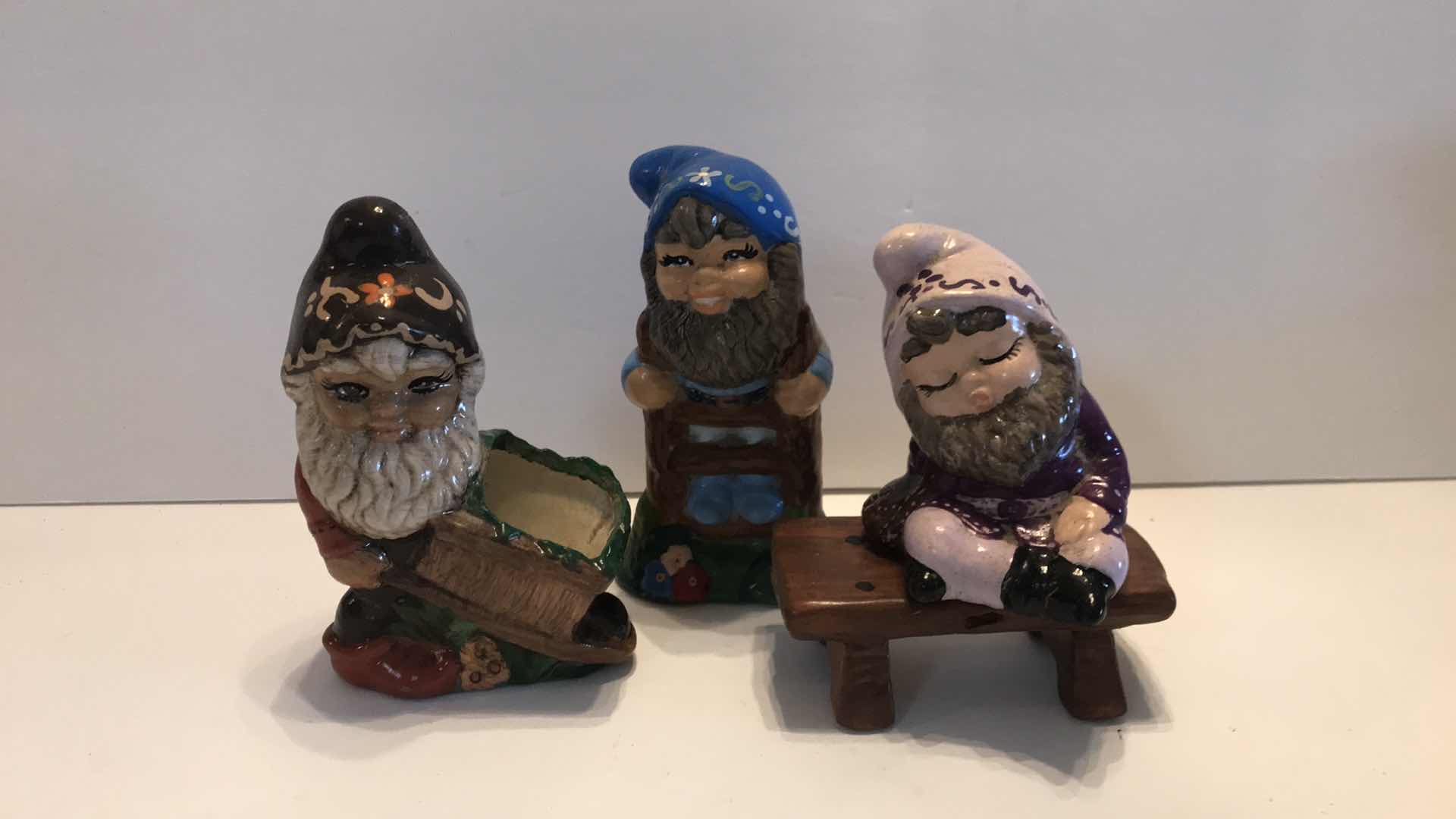 Photo 6 of VINTAGE MINIATURE GNOME GARDEN DECOR