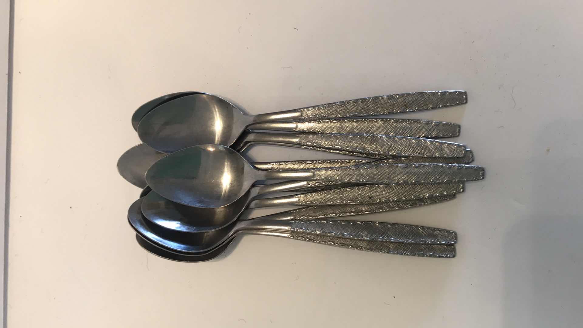 Photo 4 of VINTAGE EDWARD DON & CO SILVERWARE MADE IN KOREA 12 - FORKS 12-TEASPOONS AND 12-SOUP SPOONS