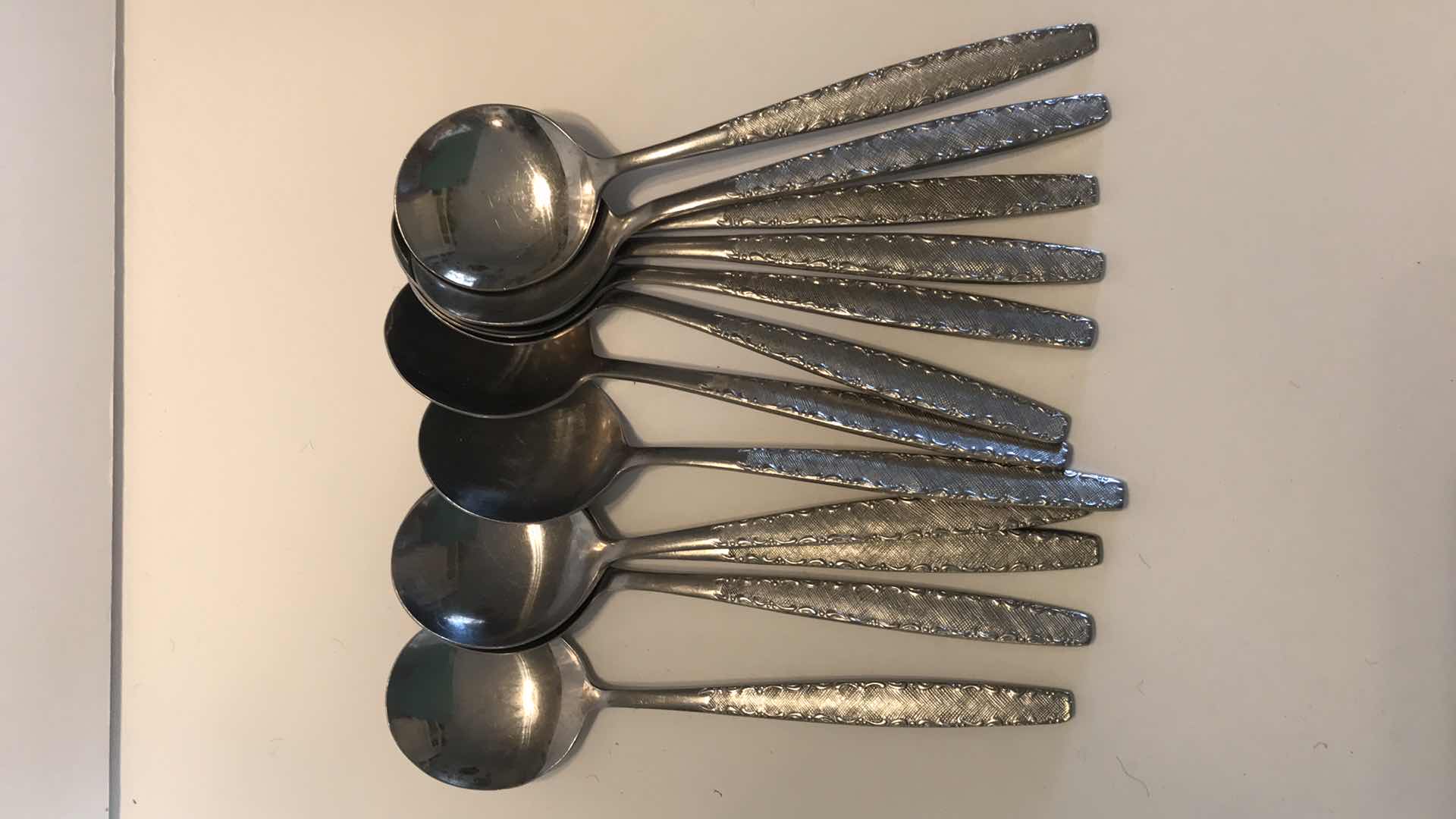 Photo 2 of VINTAGE EDWARD DON & CO SILVERWARE MADE IN KOREA 12 - FORKS 12-TEASPOONS AND 12-SOUP SPOONS
