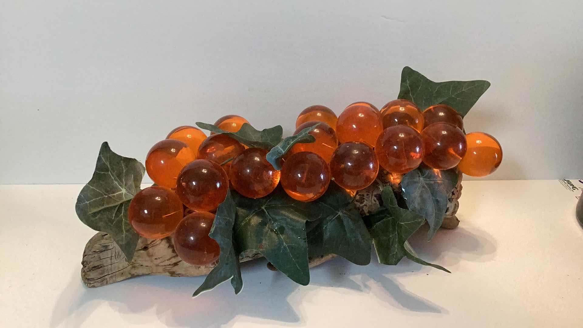 Photo 1 of VINTAGE LUCITE ORANGE GRAPE CLUSTER L-17”