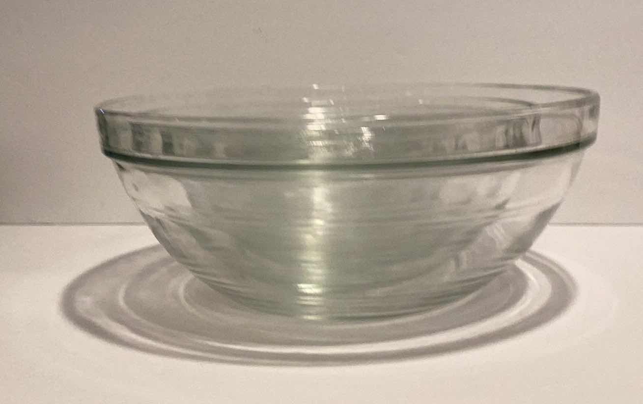 Photo 1 of DURALEX GLASS STACKABLE CLEAR BOWL SET MADE IN FRANCE