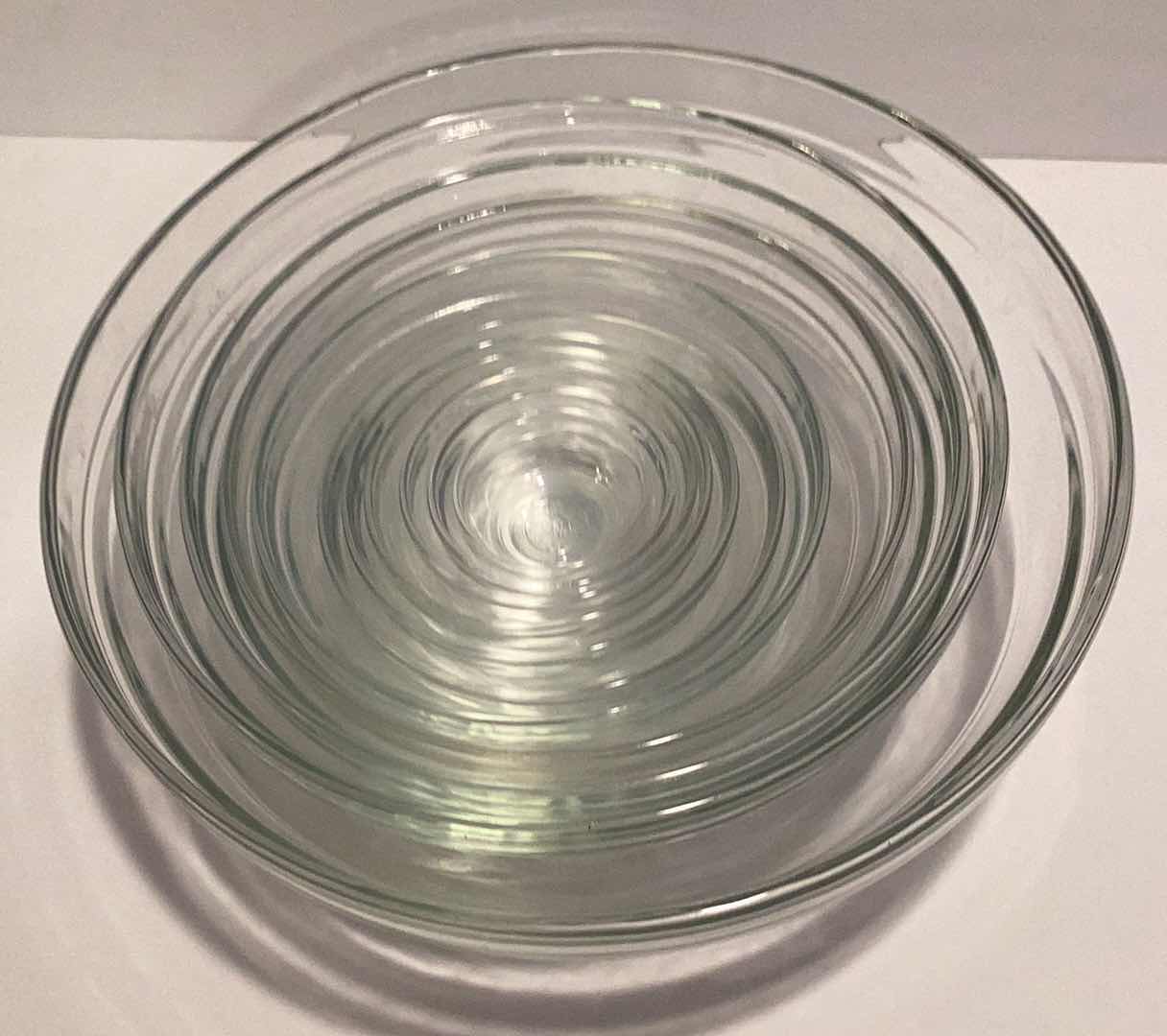 Photo 2 of DURALEX GLASS STACKABLE CLEAR BOWL SET MADE IN FRANCE