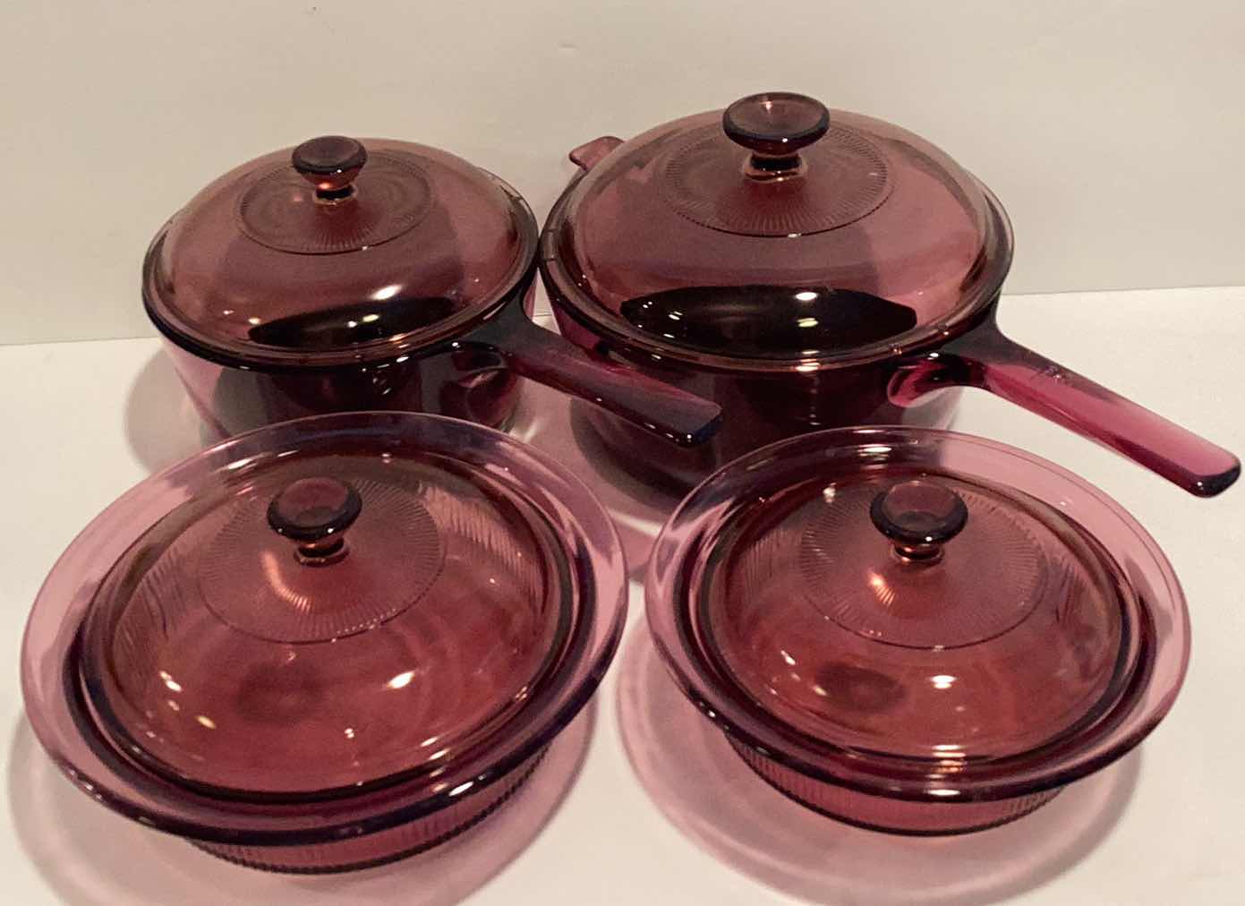 Photo 1 of VINTAGE PYREX CRANBERRY VISIONS CORNINGWARE