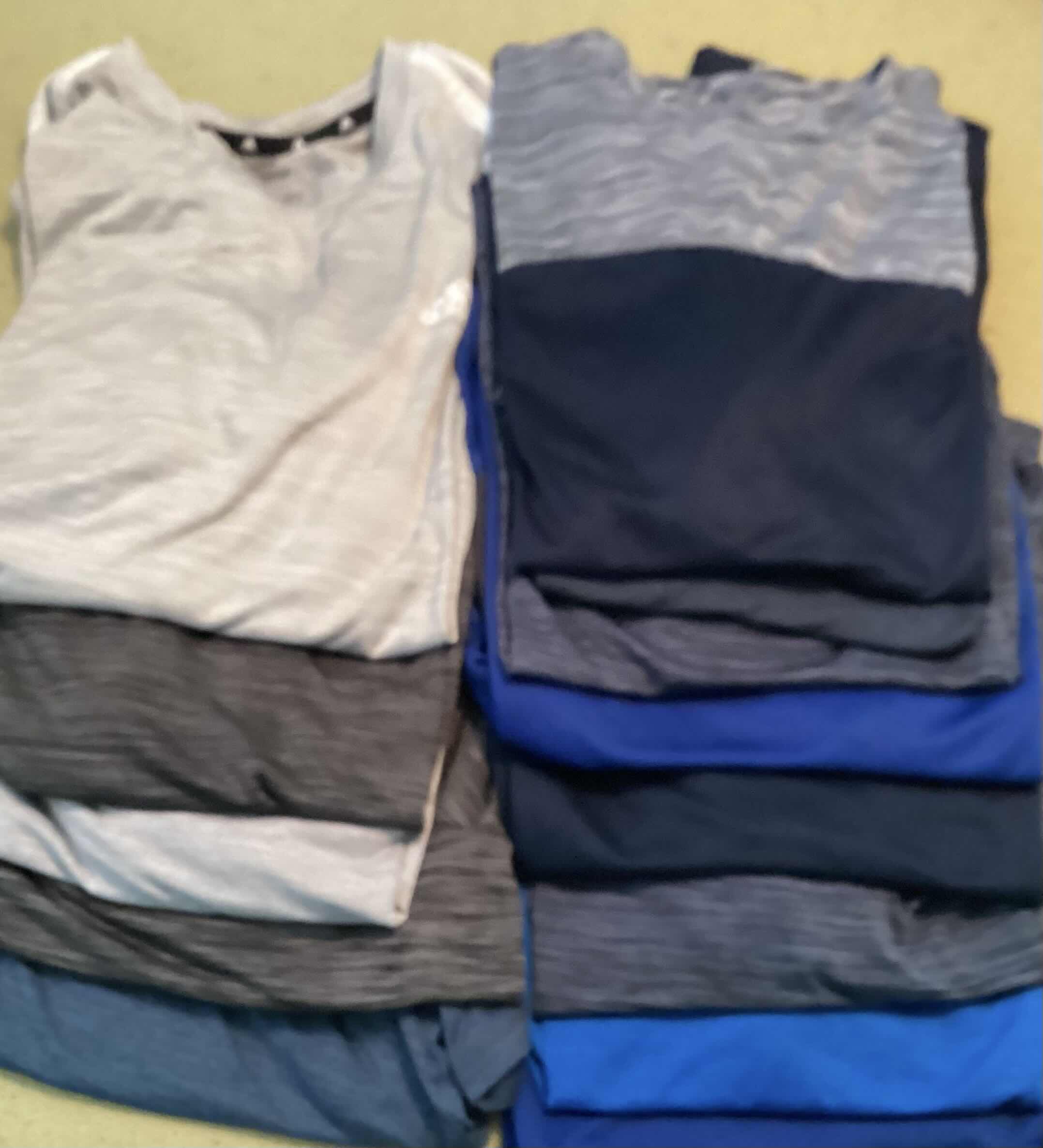 Photo 1 of MENS ACTIVE WEAR SHIRTS MOST ARE ADIDAS SIZE L / XL