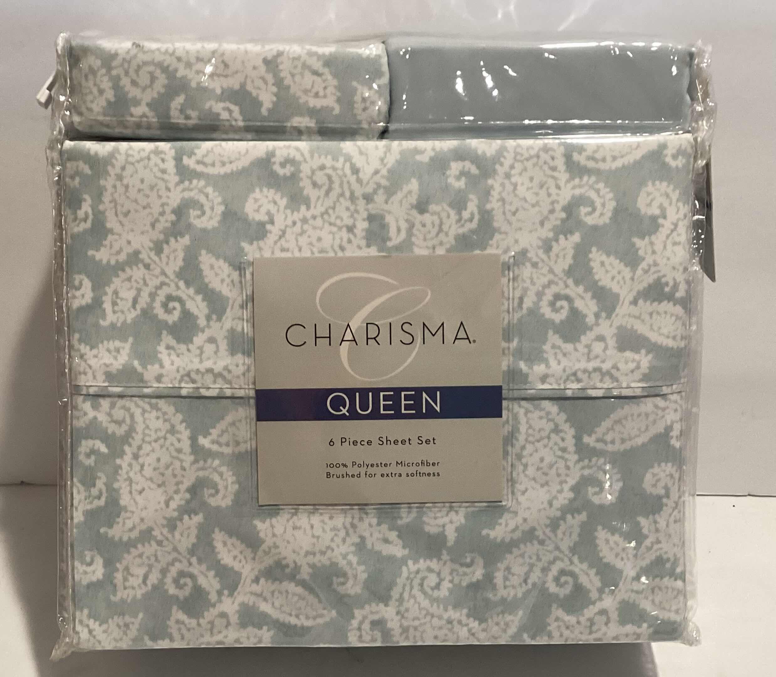 Photo 1 of NIB CHARISMA QUEEN PAISLEY 6 PIECE SHEET SET