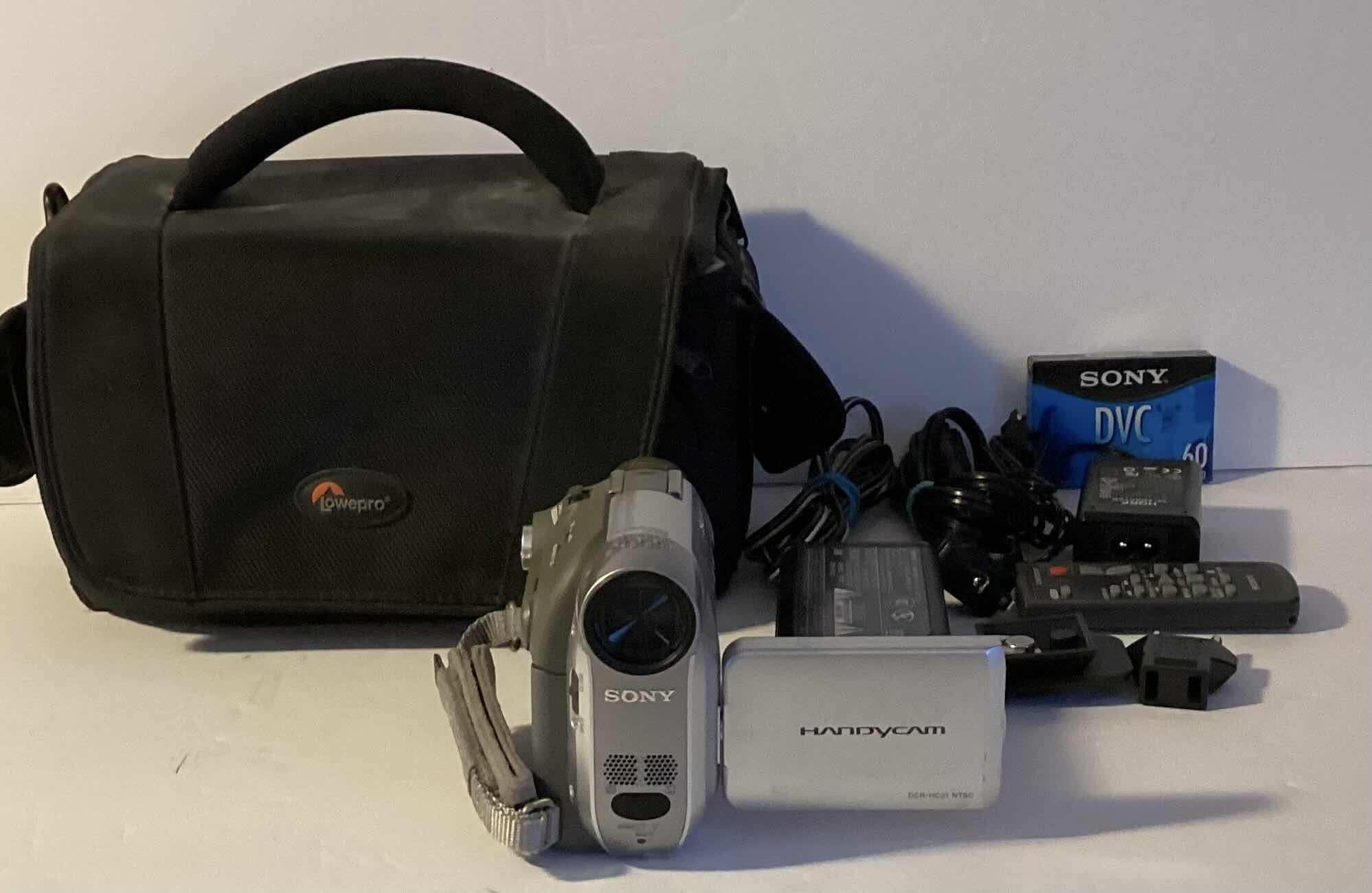 Photo 1 of SONY HANDYCAM WITH CASE AND EXTRAS