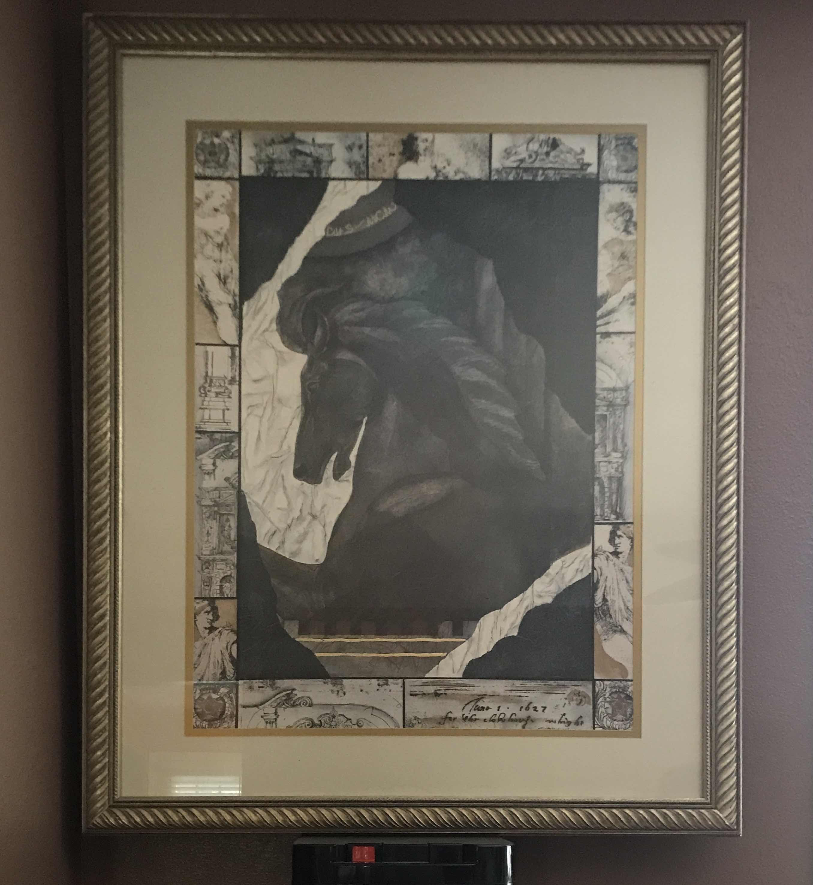 Photo 1 of VINTAGE FRAMED SUSAN HARTENHOFF DIA DE LOS CABALLOS 41”x51”