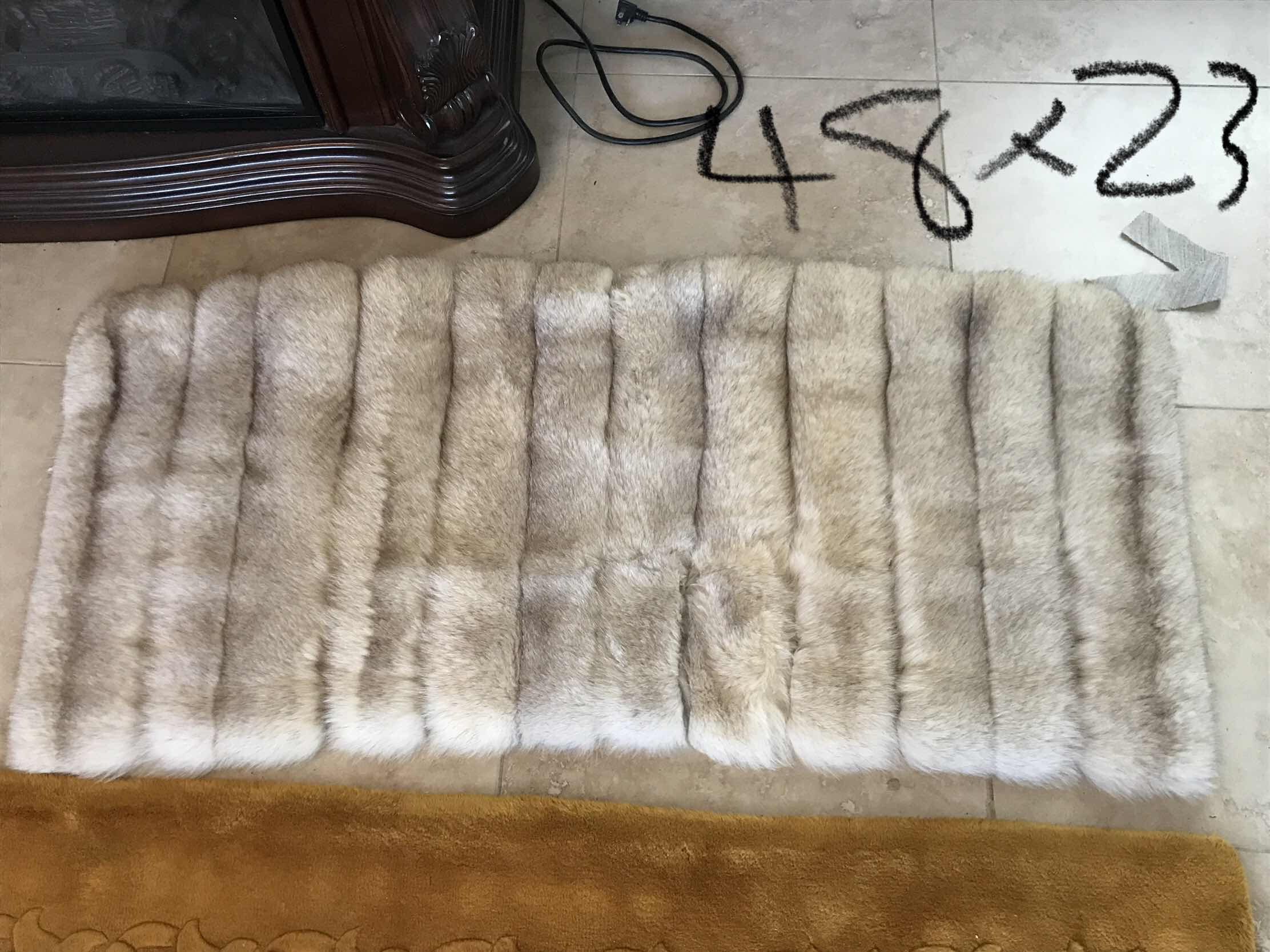 Photo 3 of BLUE FOX FUR FOR CRAFTING 48”x 23”