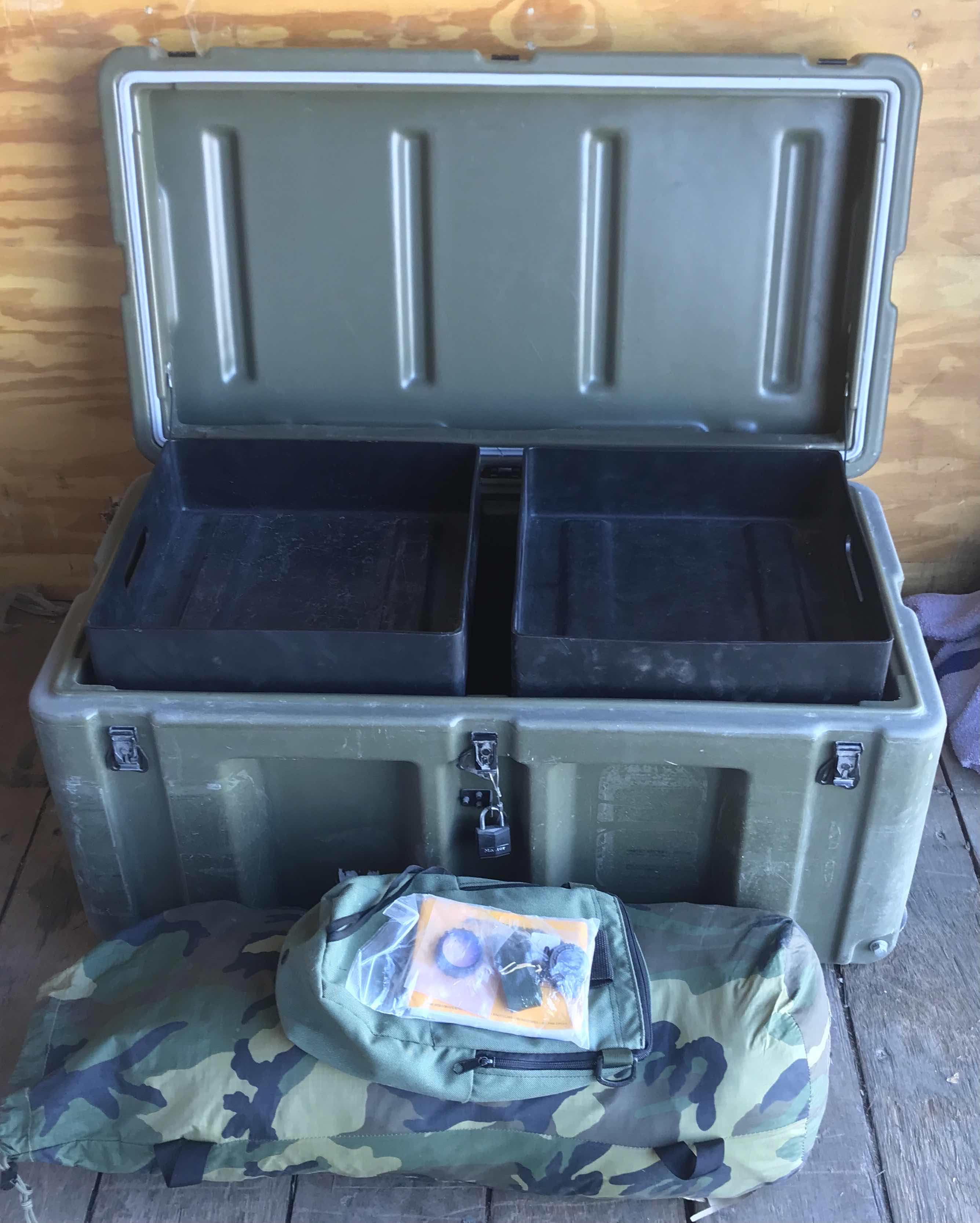 Photo 1 of PELICAN HARDIGG MILITARY TRANSPORT STORAGE CASE & MORE