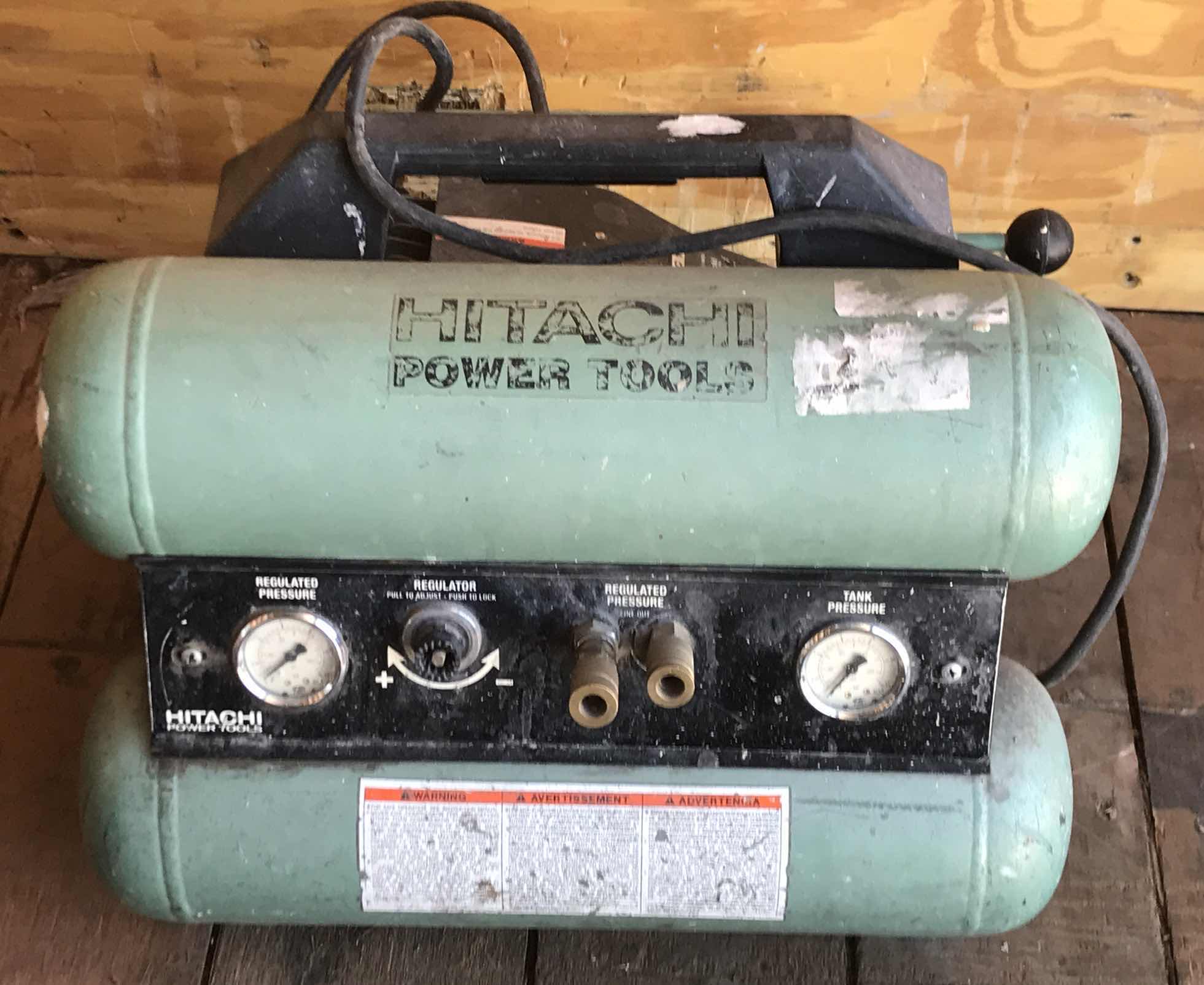 Photo 1 of HITACHI POWER 2.5 HP PORTABLE 2 PORT AIR COMPRESSOR