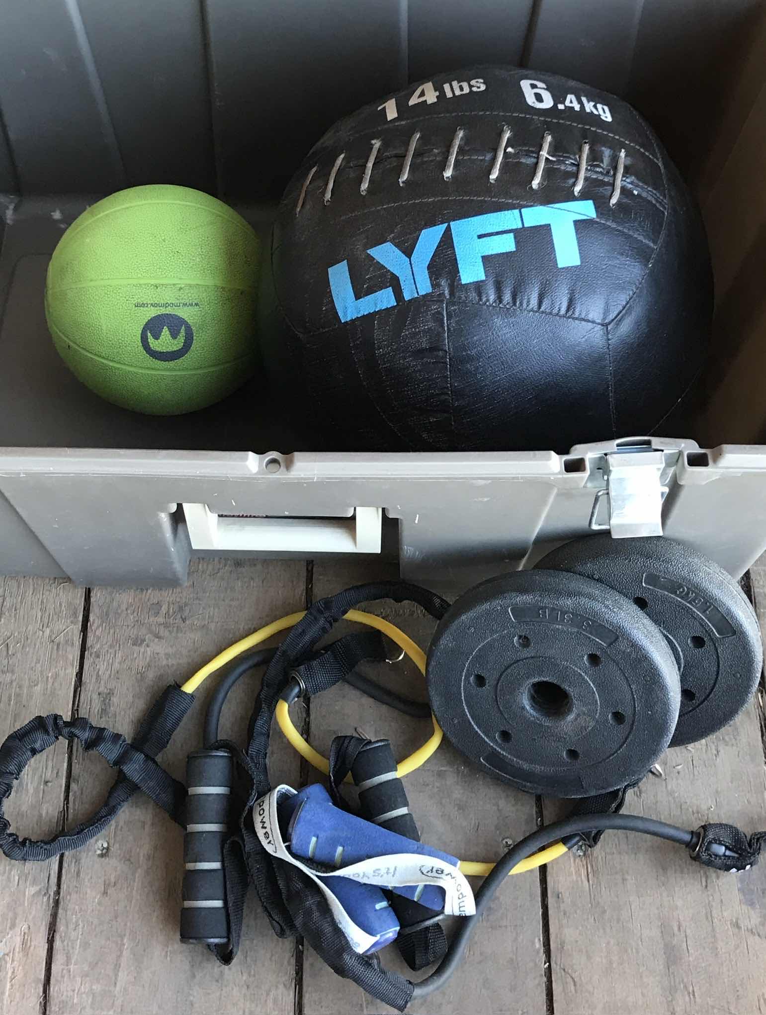 Photo 2 of EXERCISE EQUIPMENT/ WEIGHTS/ RESISTANCE BANDS / MED BALLS AND MORE