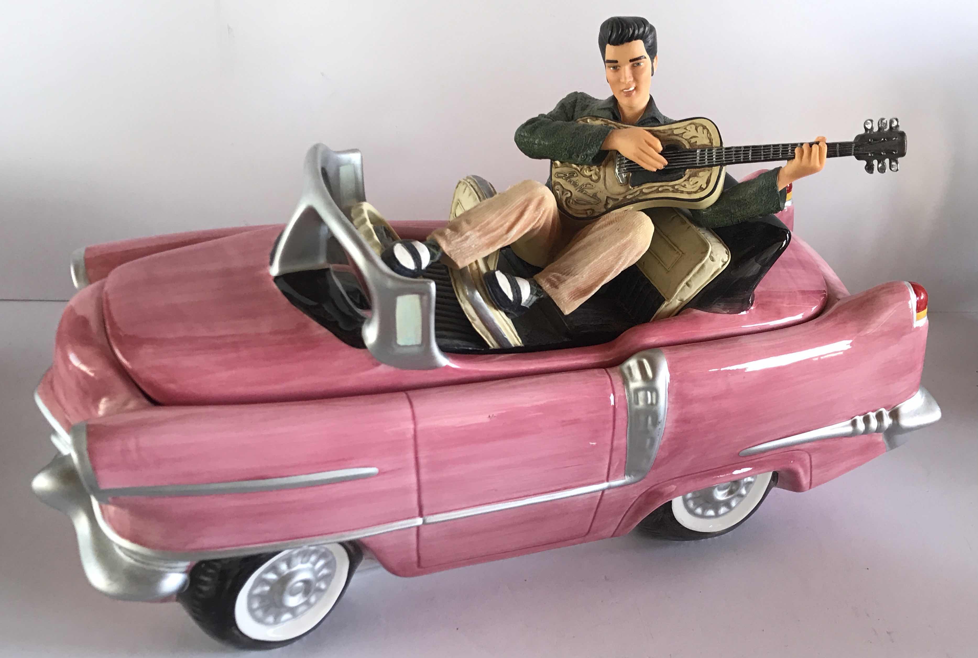 Photo 1 of NEW ELVIS PRESLEY PINK CADILLAC COOKIE JAR