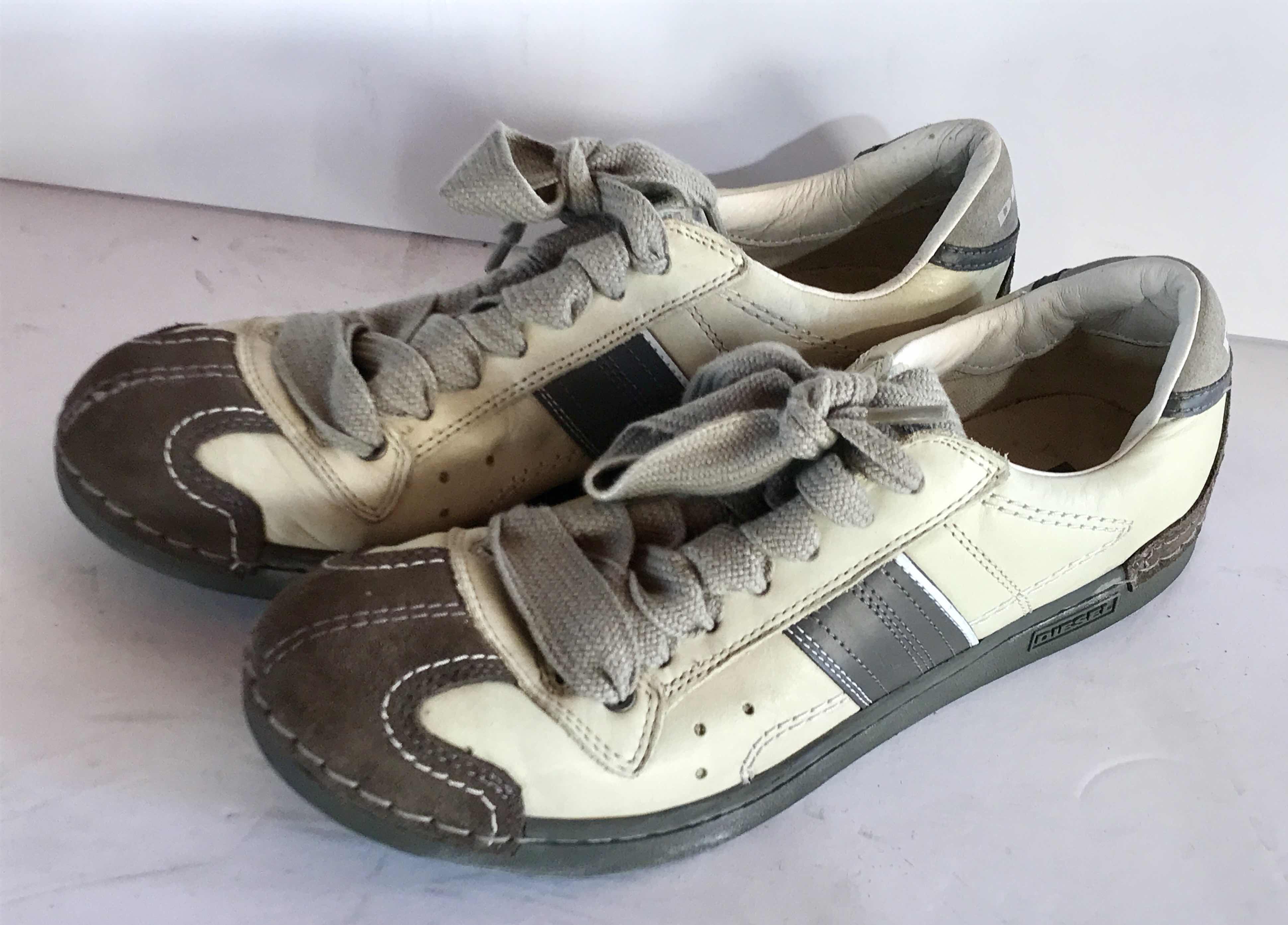 Photo 1 of DIESEL MENS LOW TOP LEATHER SNEAKERS SIZE 11