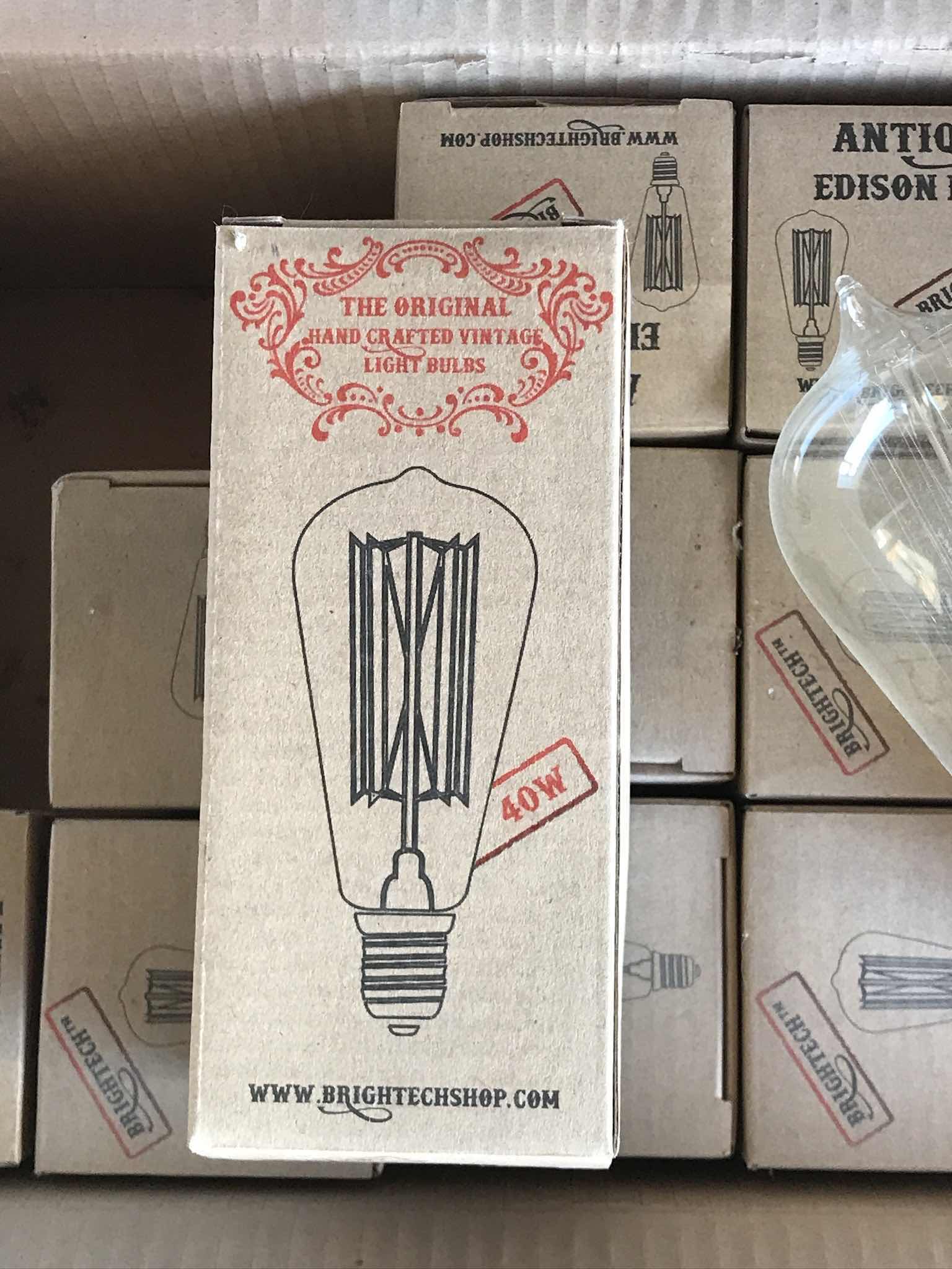 Photo 3 of 13 NIB ANTIQUE EDISON BULBS