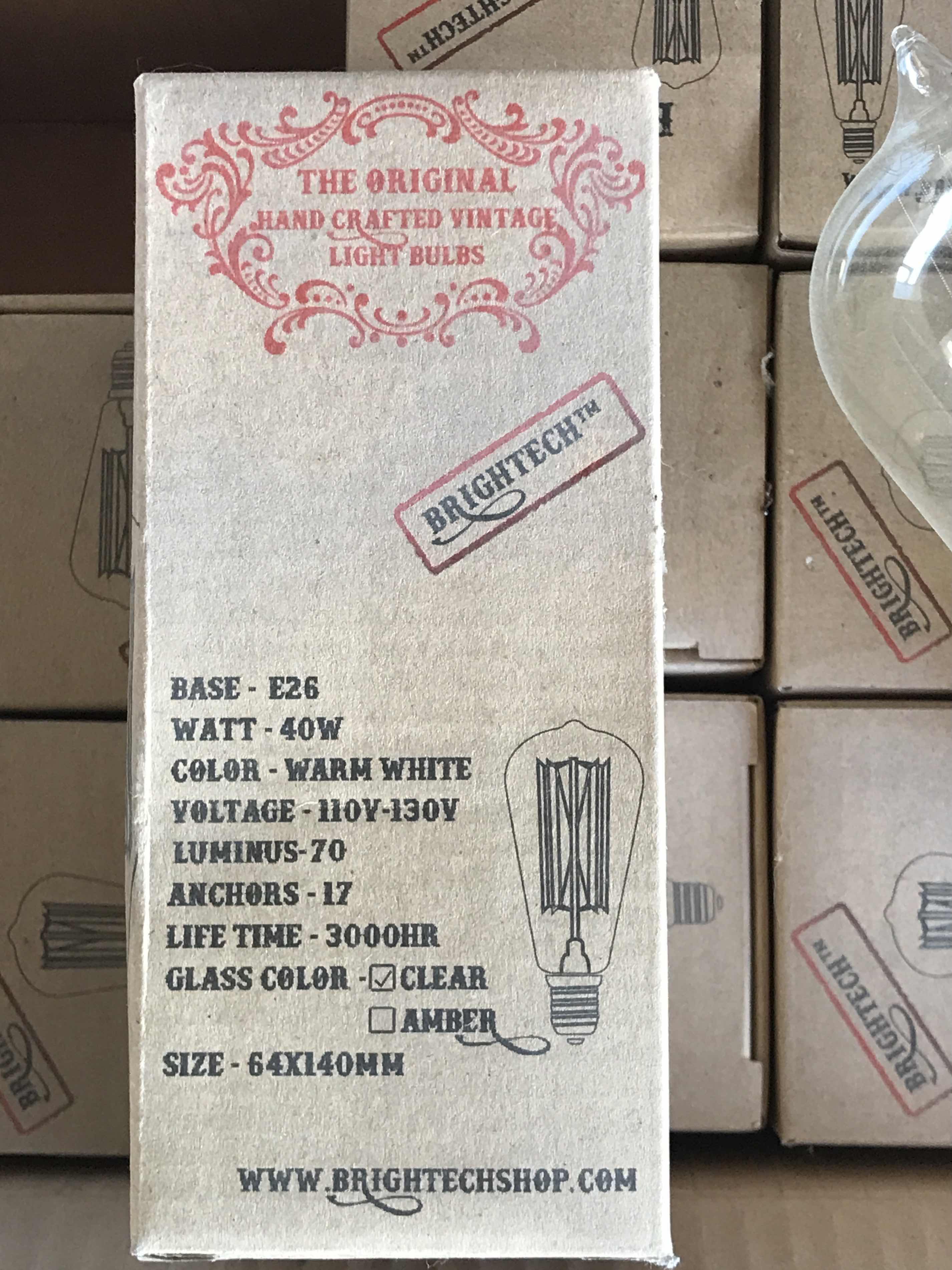 Photo 2 of 13 NIB ANTIQUE EDISON BULBS