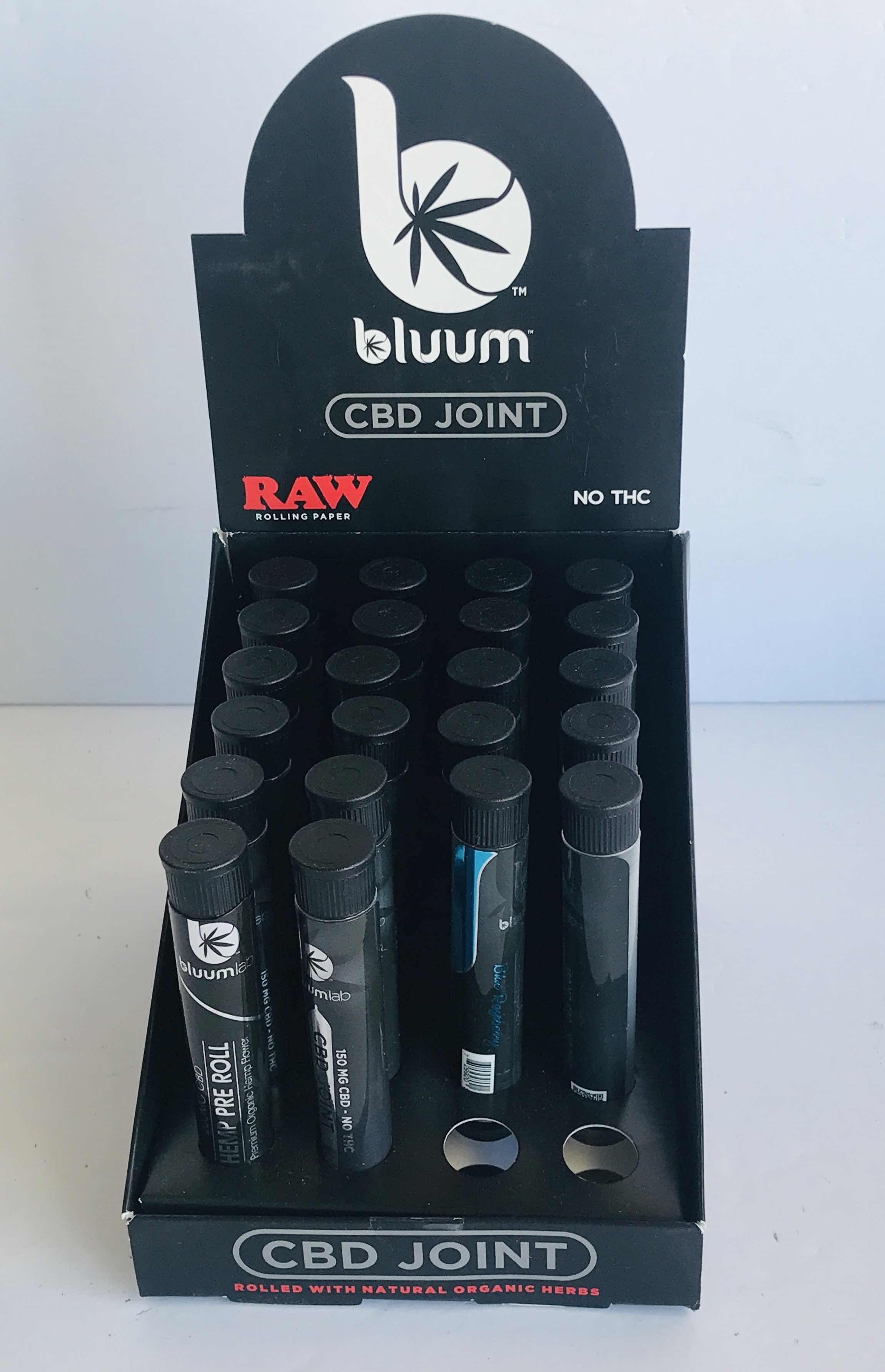 Photo 1 of BLUUM CBD JOINT MADE WITH RAW ROLLING PAPERS 22COUNT ASSORTED FLAVORS