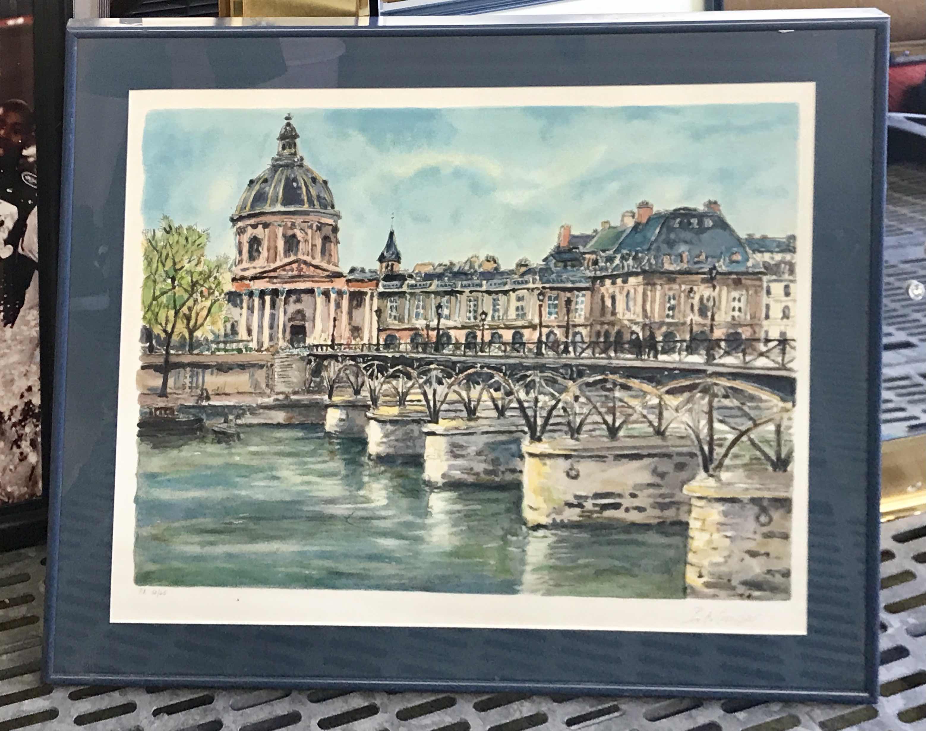 Photo 1 of PIERRE EUGENE CAMBIER WATERCOLOR SIGNED ARTWORK 50/65 25”x 22” WITH C.O.A.