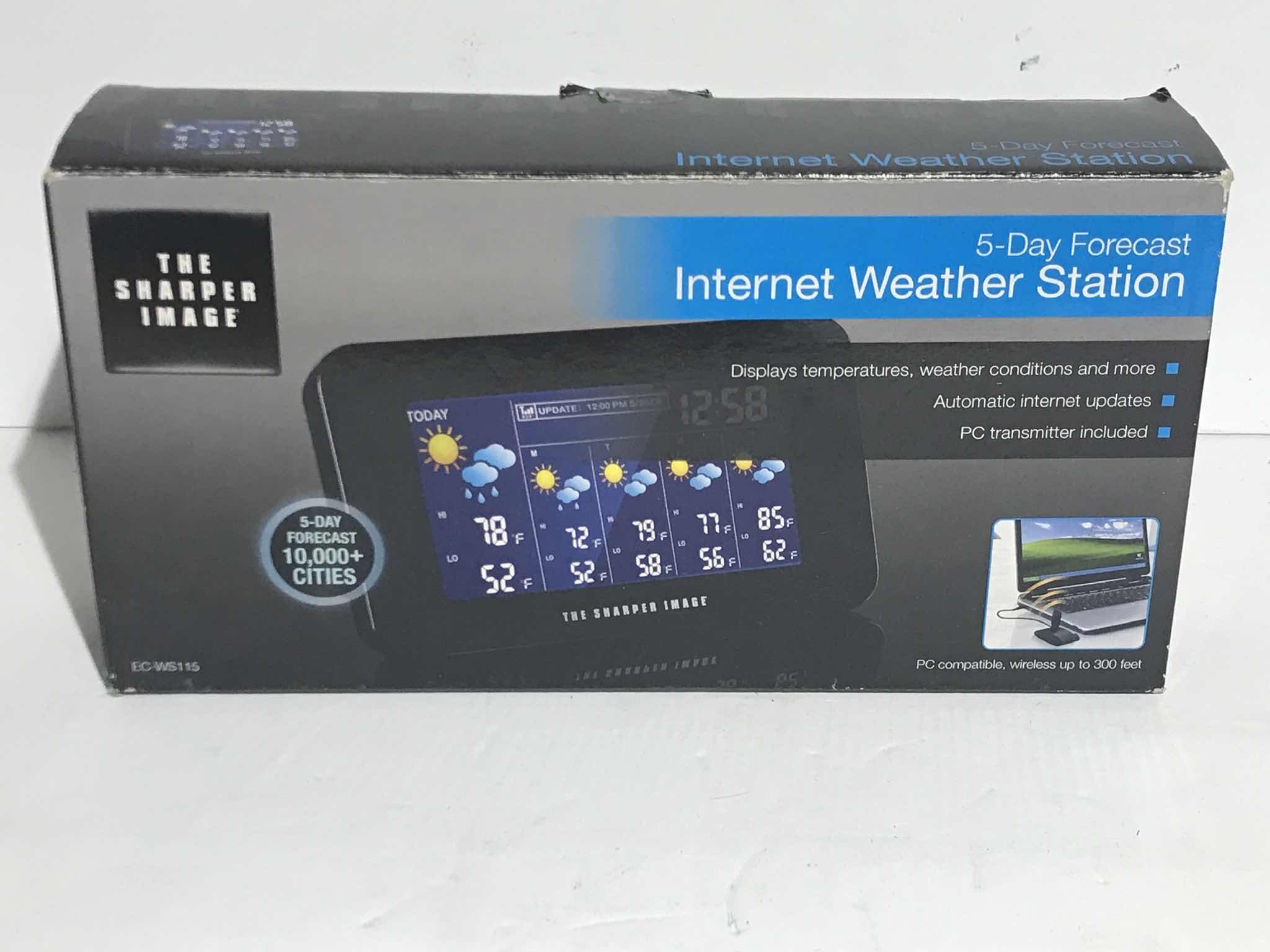 Photo 1 of THE SHARPER IMAGE 5 DAY FORECAST INTERNET WEATHER STATION