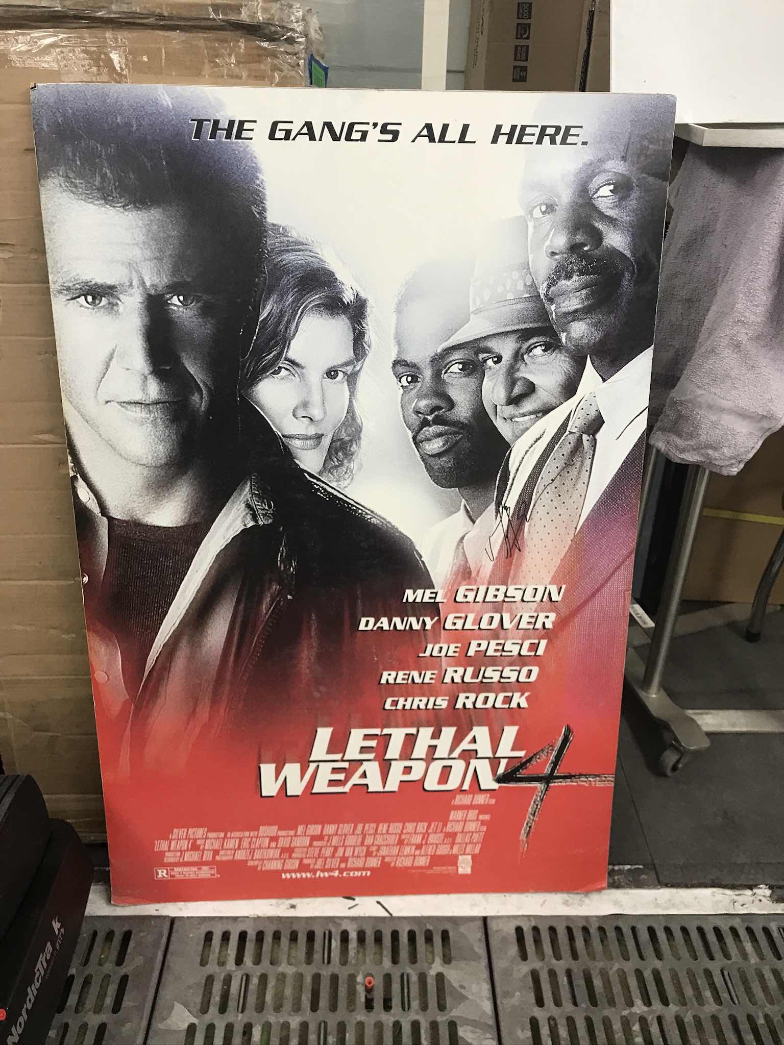 Photo 3 of AUTOGRAPHED BY CAST MEMBER FROM “LETHAL WEAPON” MOVIE POSTER