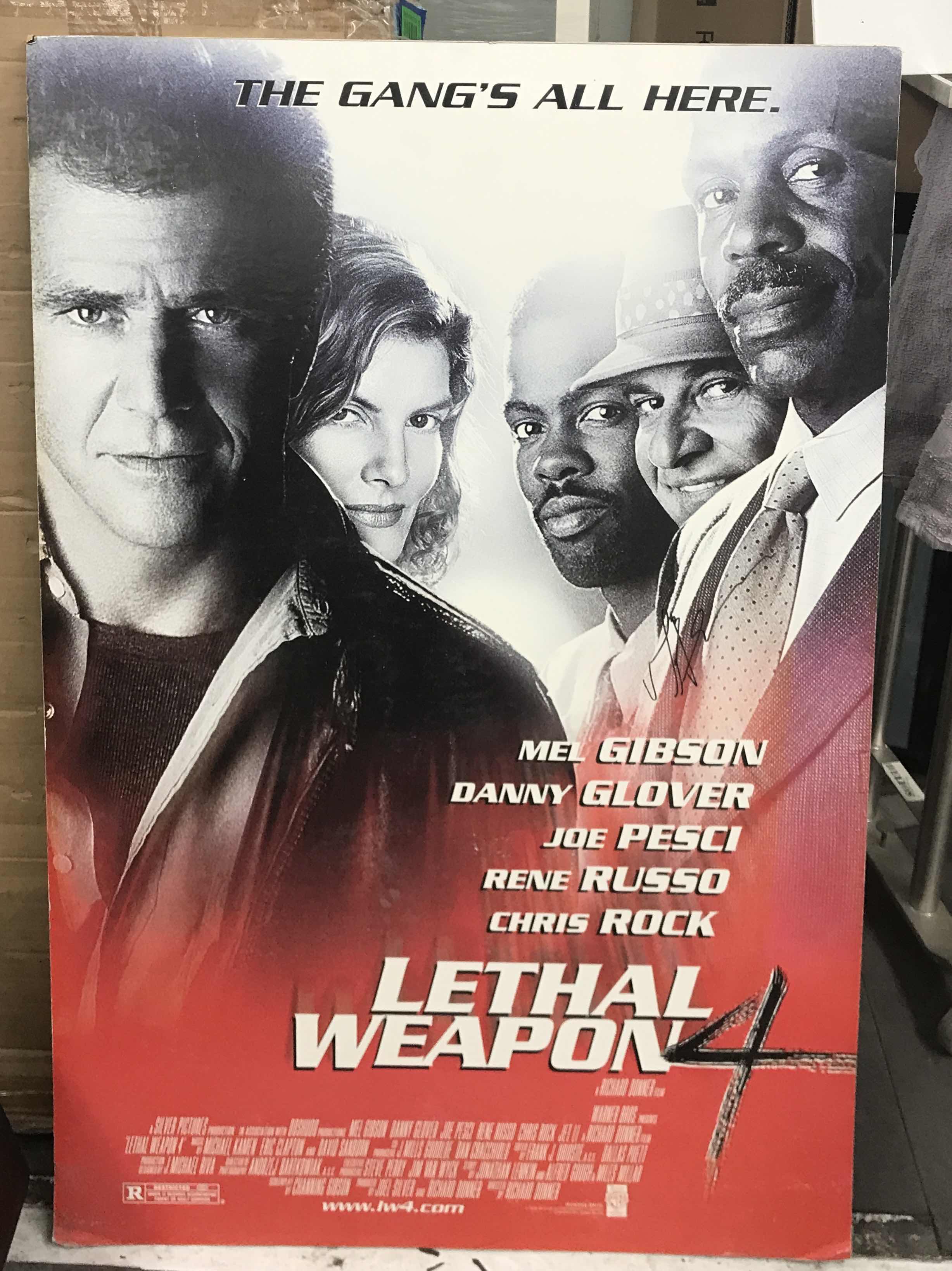 Photo 1 of AUTOGRAPHED BY CAST MEMBER FROM “LETHAL WEAPON” MOVIE POSTER