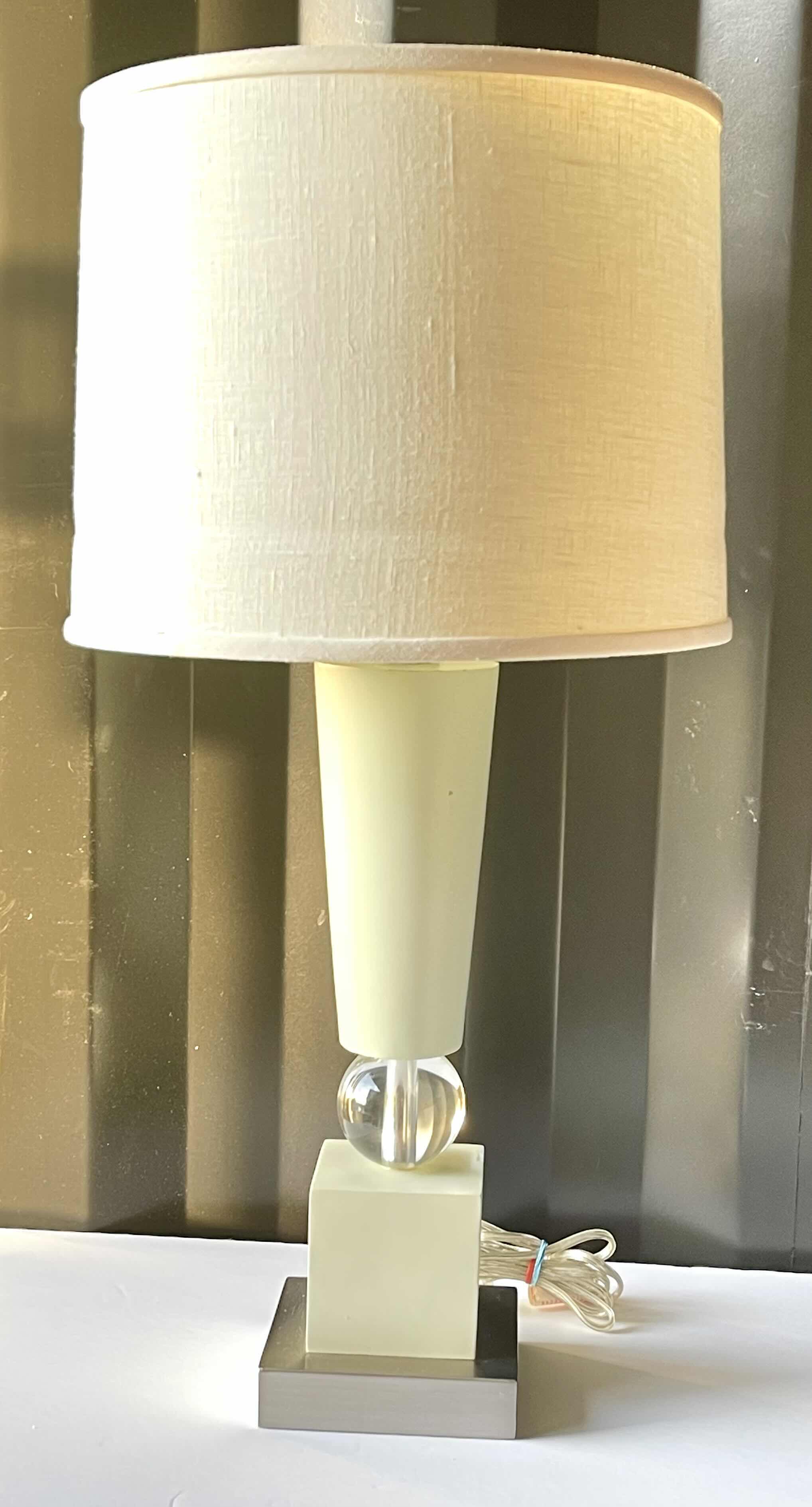 Photo 3 of ART DECO TRANSITIONAL TABLE LAMP H- 30”