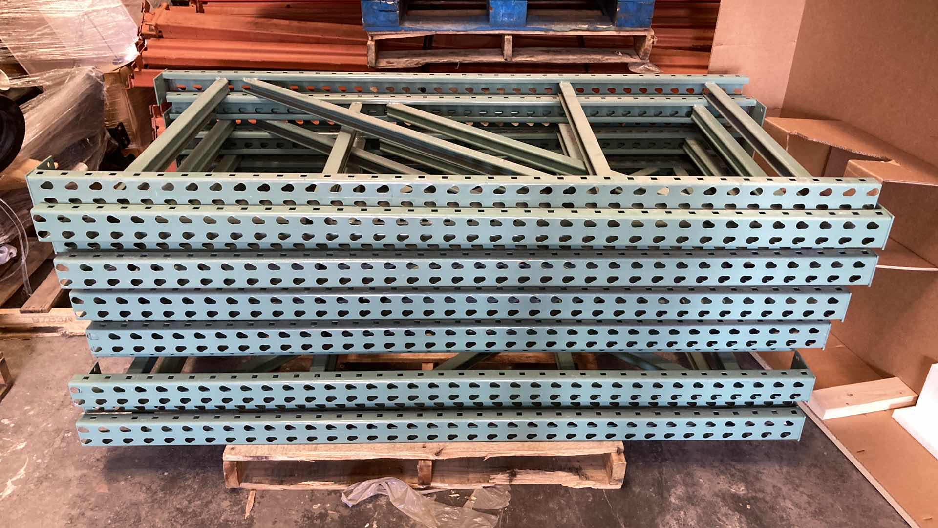 Photo 1 of HEAVY DUTY PALLET RACK UPRIGHTS ONLY (2) 34” X 72”