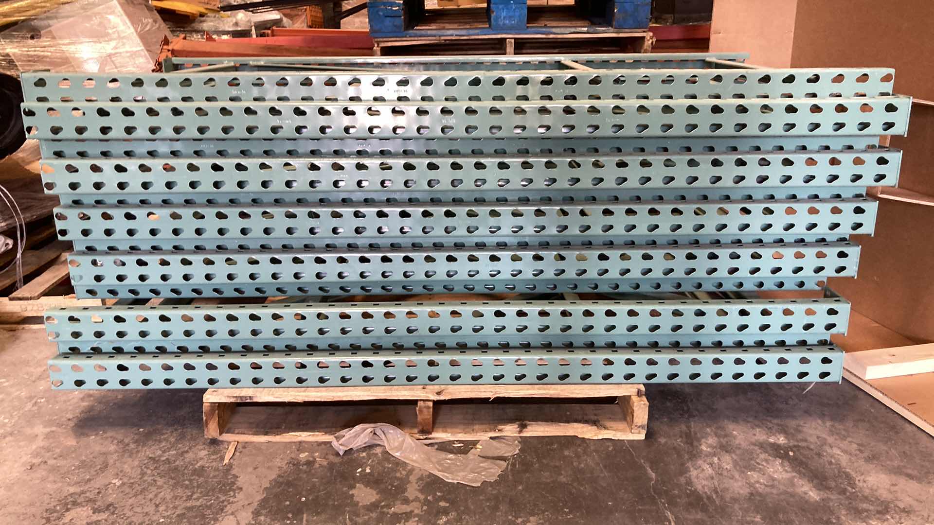 Photo 2 of HEAVY DUTY PALLET RACK UPRIGHTS ONLY (2) 34” X 72”