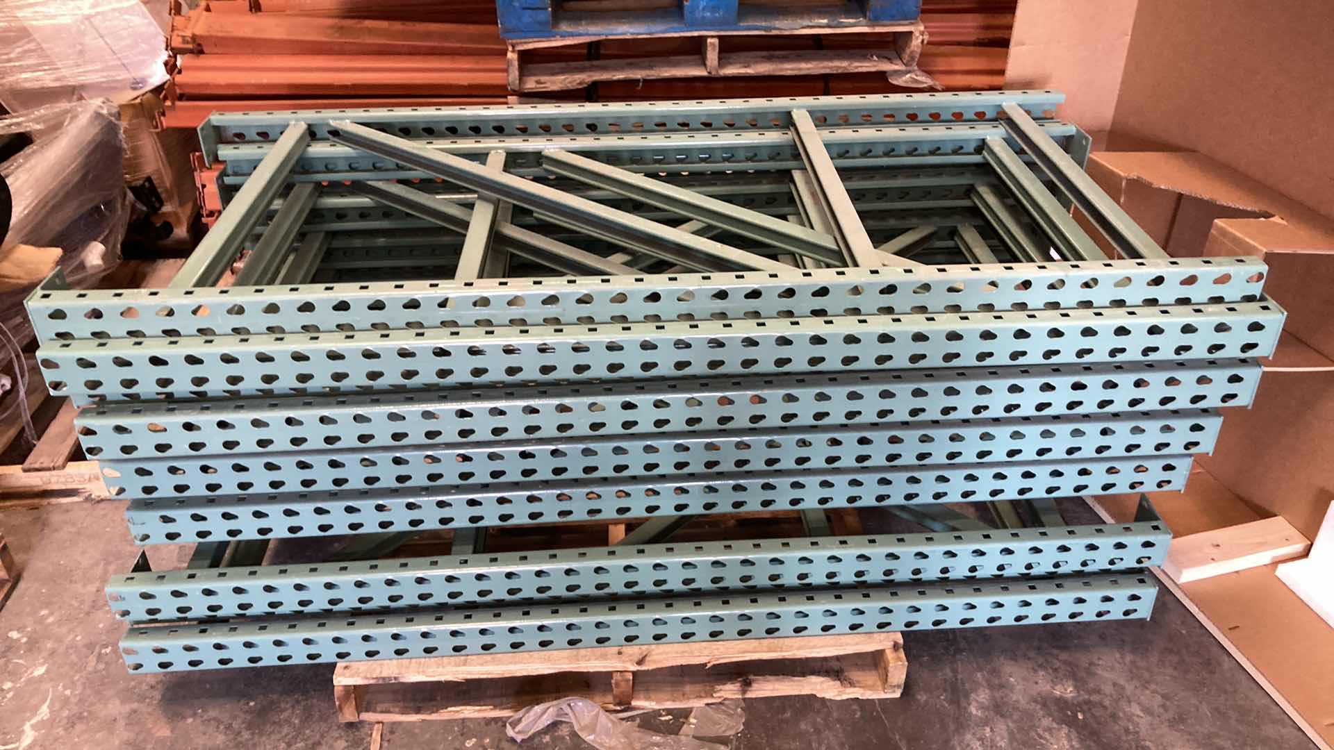 Photo 1 of HEAVY DUTY PALLET RACK UPRIGHTS ONLY (2) 34” X 72”