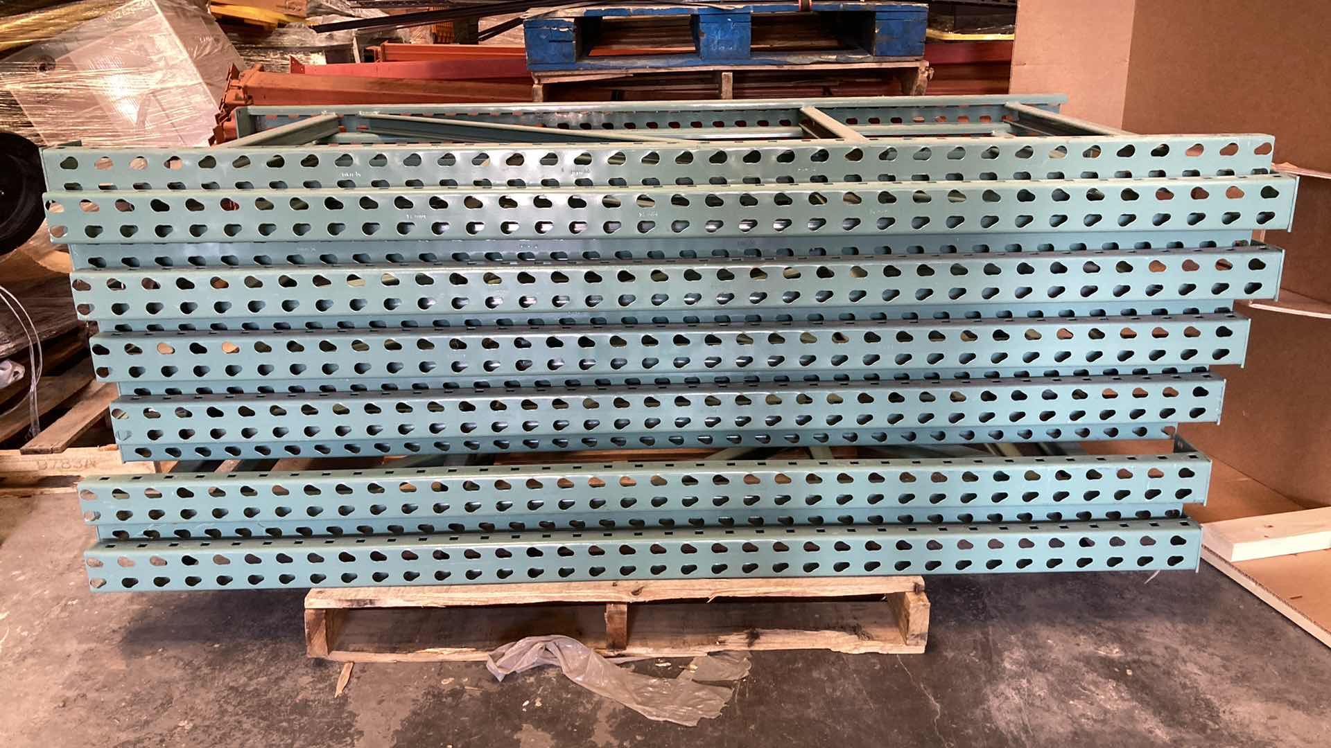 Photo 2 of HEAVY DUTY PALLET RACK UPRIGHTS ONLY (2) 34” X 72”