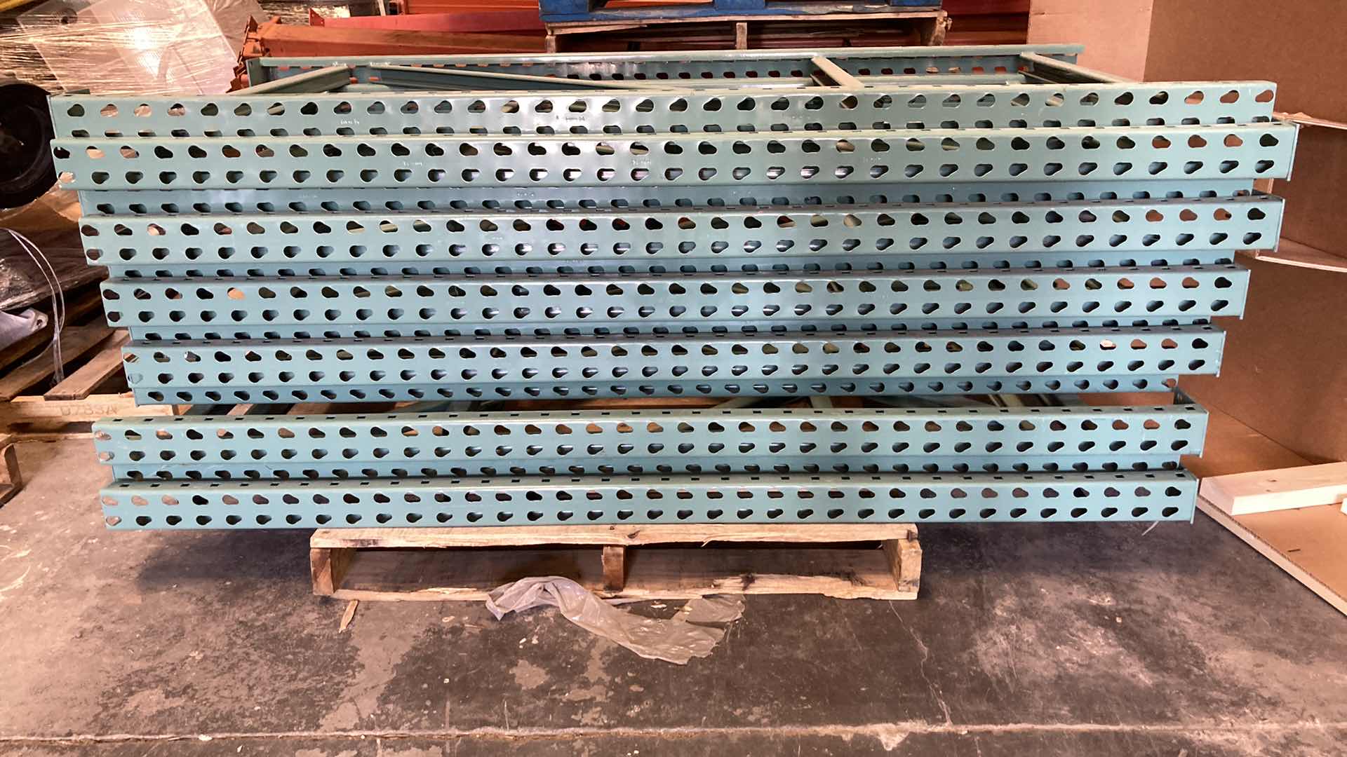 Photo 2 of HEAVY DUTY PALLET RACK UPRIGHTS ONLY (2) 34” X 72”