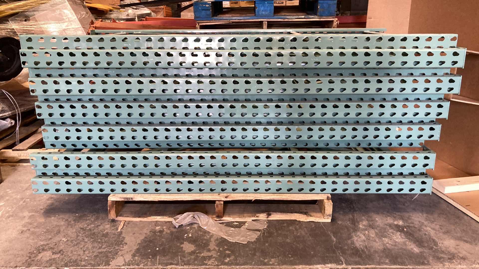 Photo 2 of HEAVY DUTY PALLET RACK UPRIGHTS ONLY (2) 34” X 72”