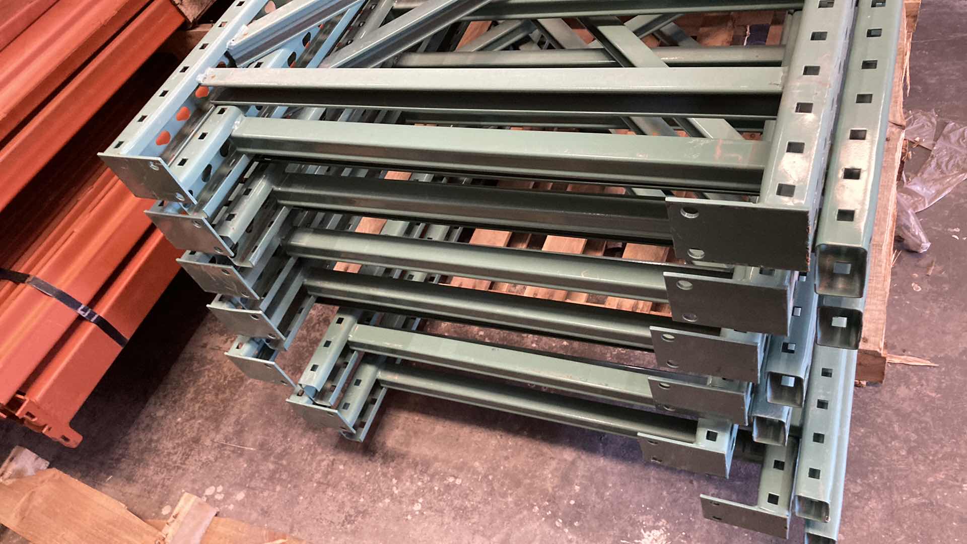 Photo 3 of HEAVY DUTY PALLET RACK UPRIGHTS ONLY (2) 34” X 72”