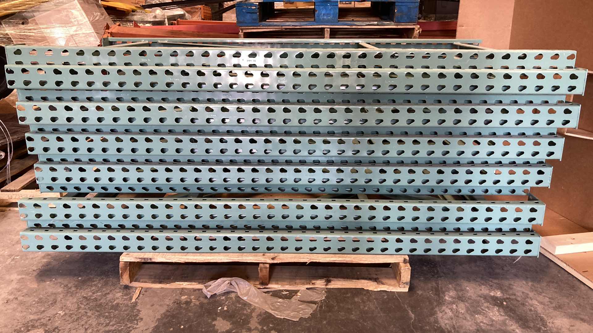 Photo 2 of HEAVY DUTY PALLET RACK UPRIGHTS ONLY (2) 34” X 72”