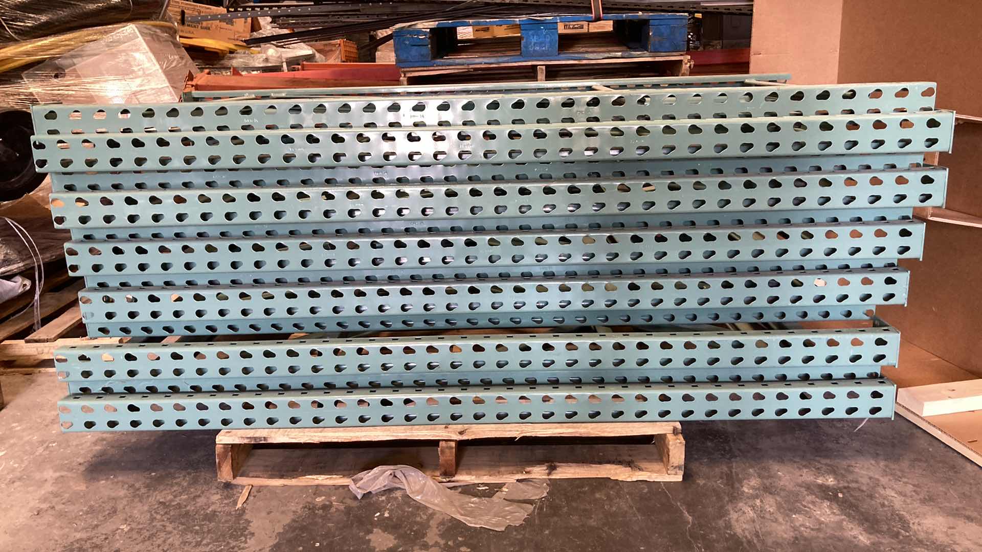 Photo 2 of HEAVY DUTY PALLET RACK UPRIGHTS ONLY (2) 34” X 72”