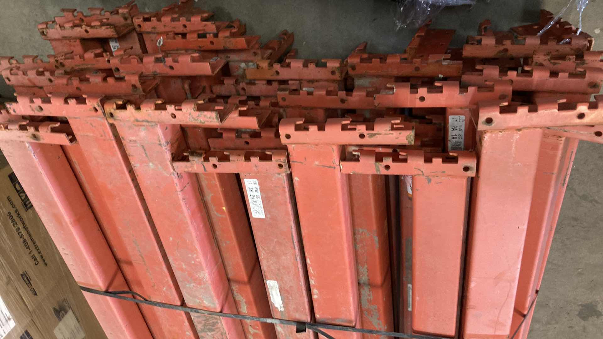 Photo 2 of HEAVY DUTY PALLET RACK CROSS BEAMS ONLY (4) 3.5” X 110”