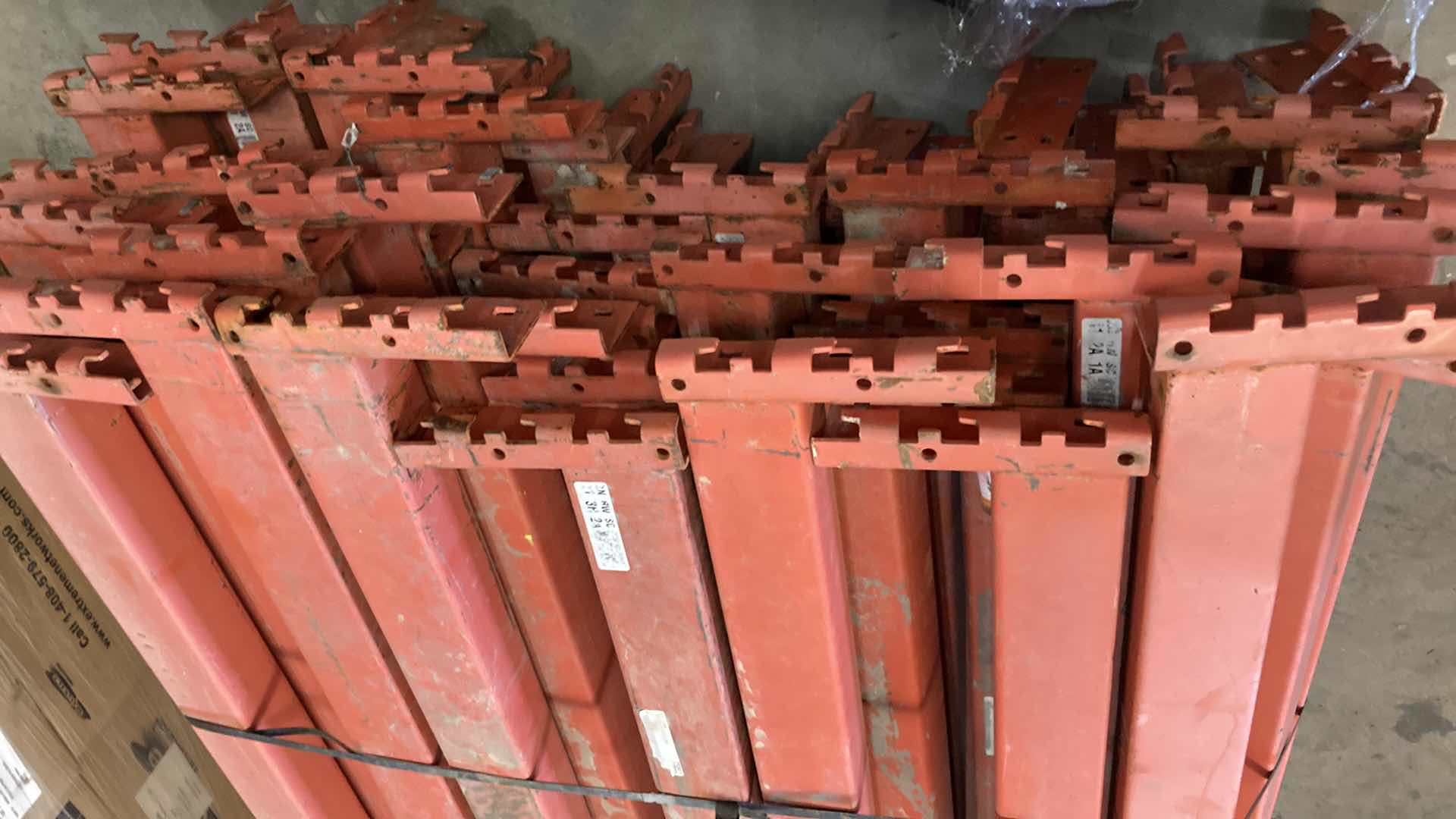 Photo 2 of HEAVY DUTY PALLET RACK CROSS BEAMS ONLY (4) 3.5” X 110”