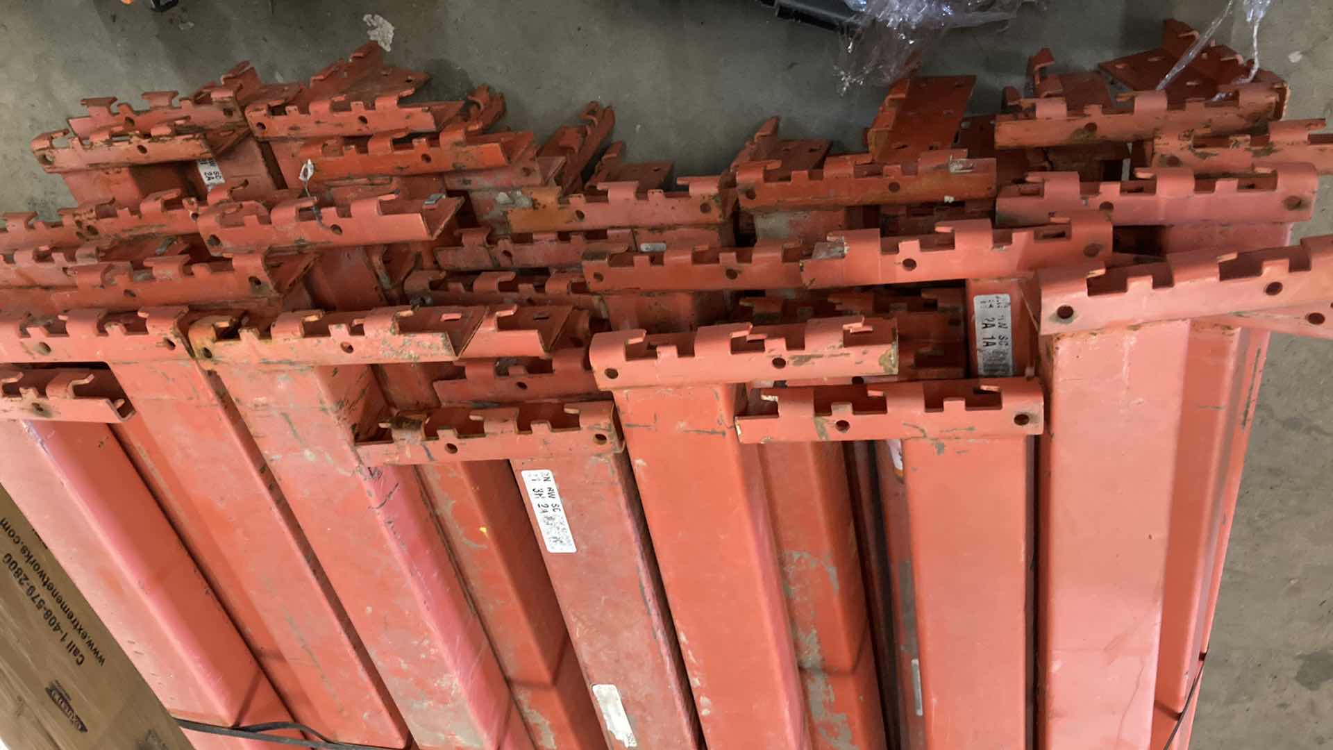 Photo 2 of HEAVY DUTY PALLET RACK CROSS BEAMS ONLY (4) 3.5” X 110”