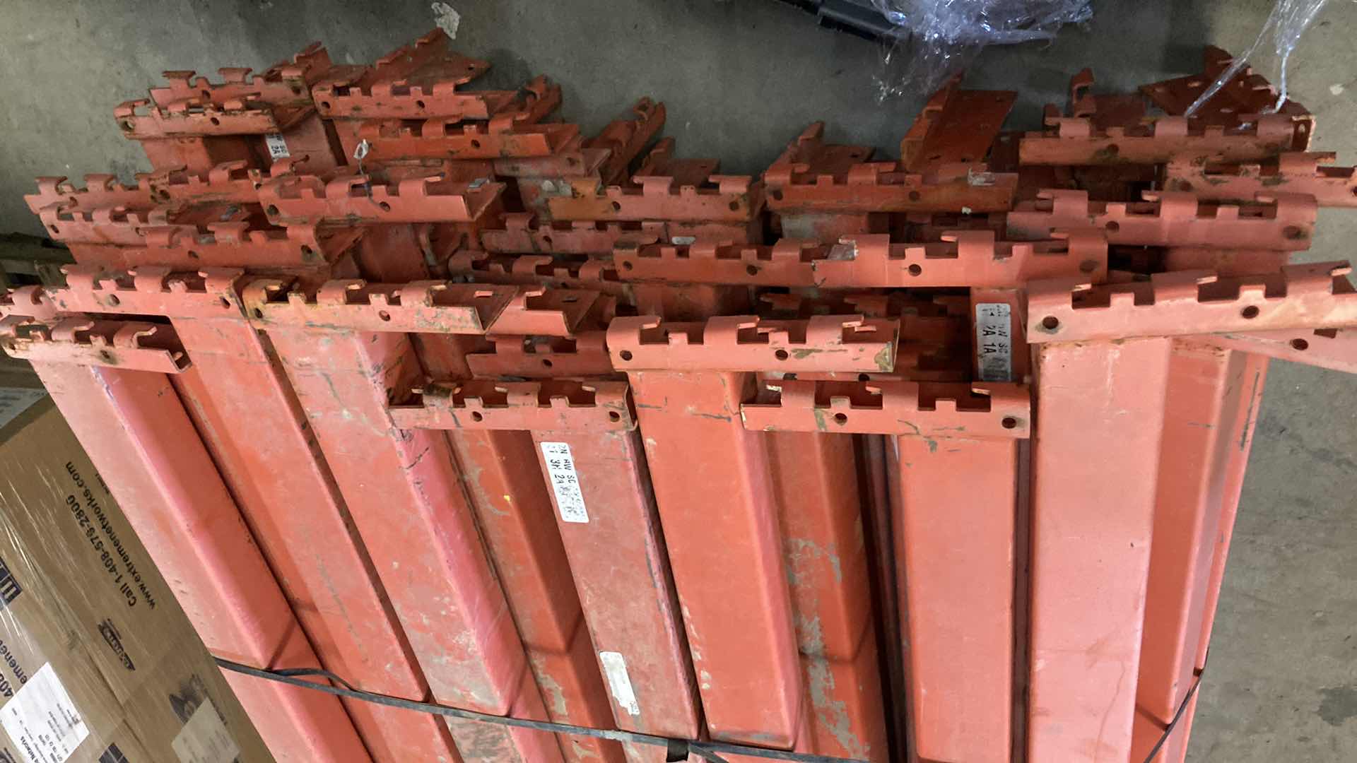 Photo 2 of HEAVY DUTY PALLET RACK CROSS BEAMS ONLY (4) 3.5” X 110”