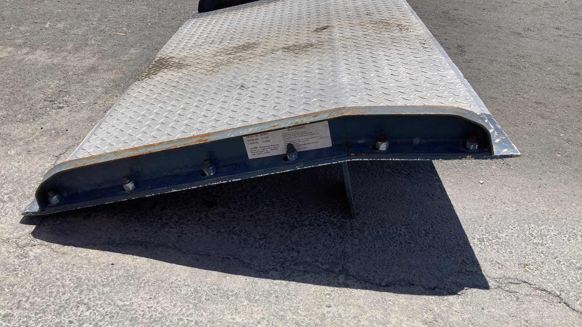 Photo 4 of ULINE LOADING DOCK RAMP MODEL AC6036 60” X 36” H11”