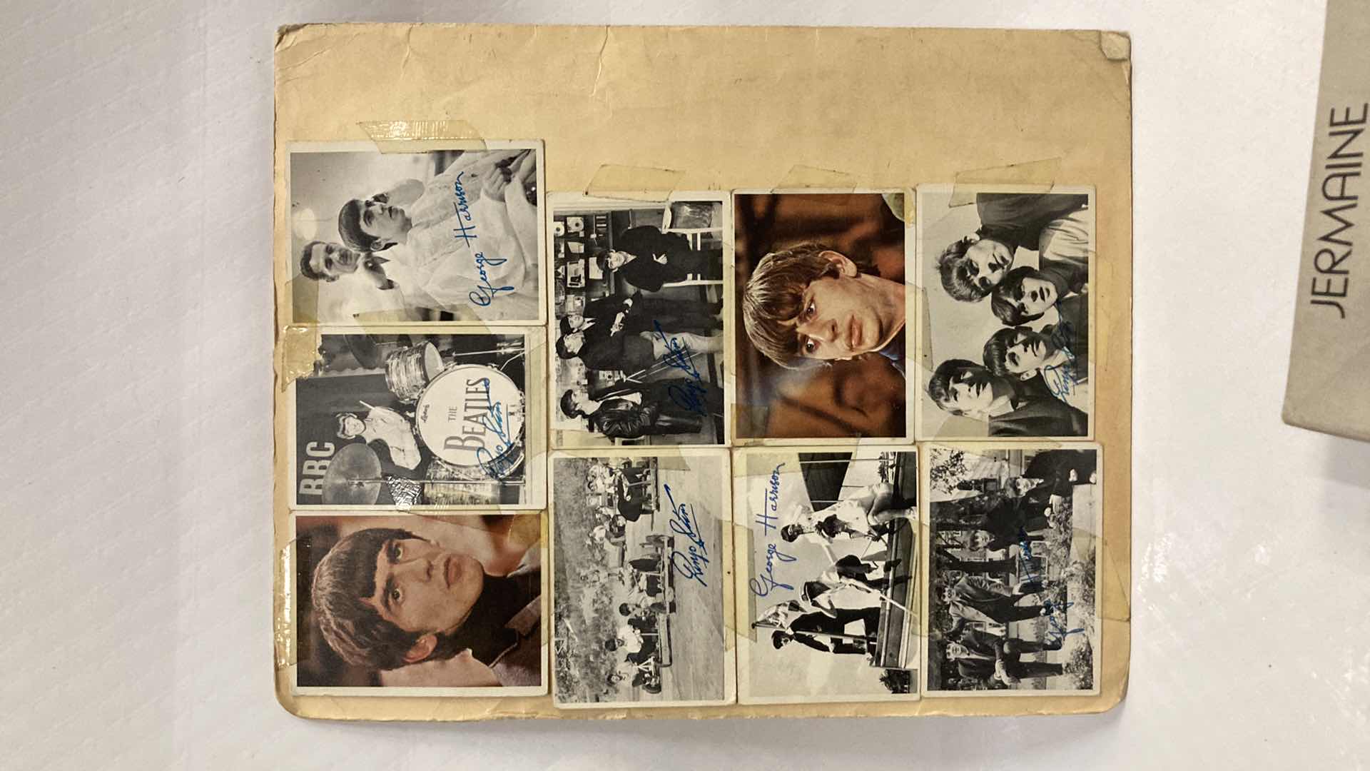 Photo 9 of BEATLES PHOTO COLLAGE AUTOGRAPHED BY BEATLES ATTACHED TO FOLDER