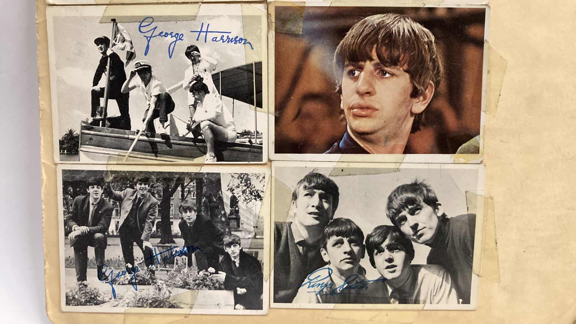 Photo 11 of BEATLES PHOTO COLLAGE AUTOGRAPHED BY BEATLES ATTACHED TO FOLDER