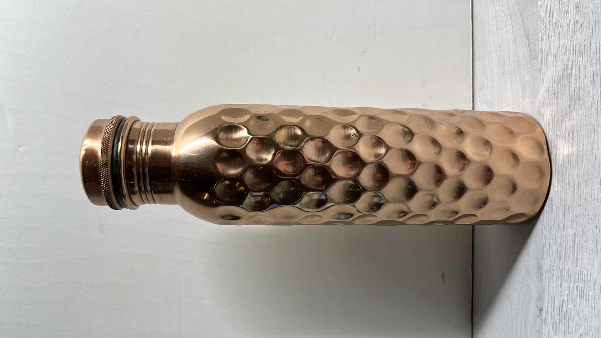 Photo 1 of CRETONI COPPERLIN PURE COPPER WATER BOTTLE W HONEYCOMB DIAMOND STYLE & SEAMLESS LEAK PRO 11”