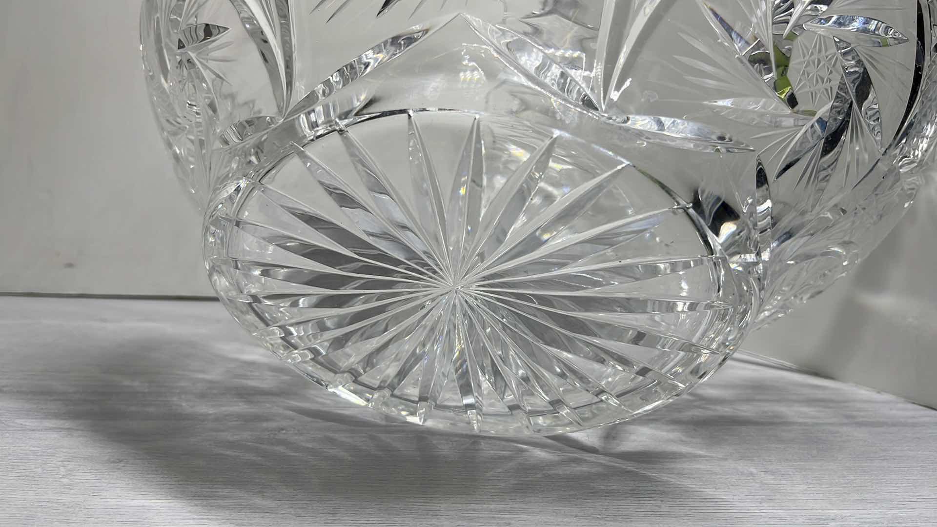 Photo 6 of VINTAGE CRYSTAL DECORATIVE BASKET 11.25” X 14.25” H13”