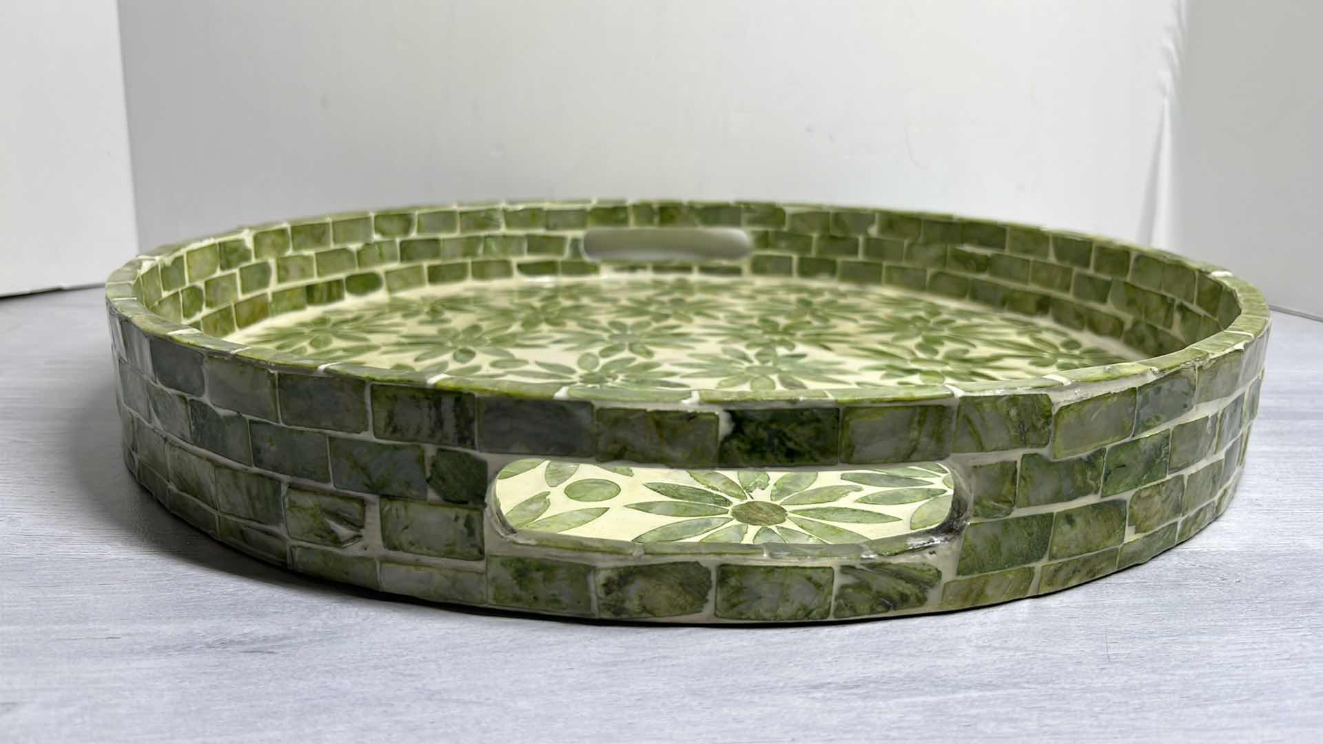 Photo 2 of TOZAI HOME MOSAIC STYLE SERVING TRAY 15.75” X 2”