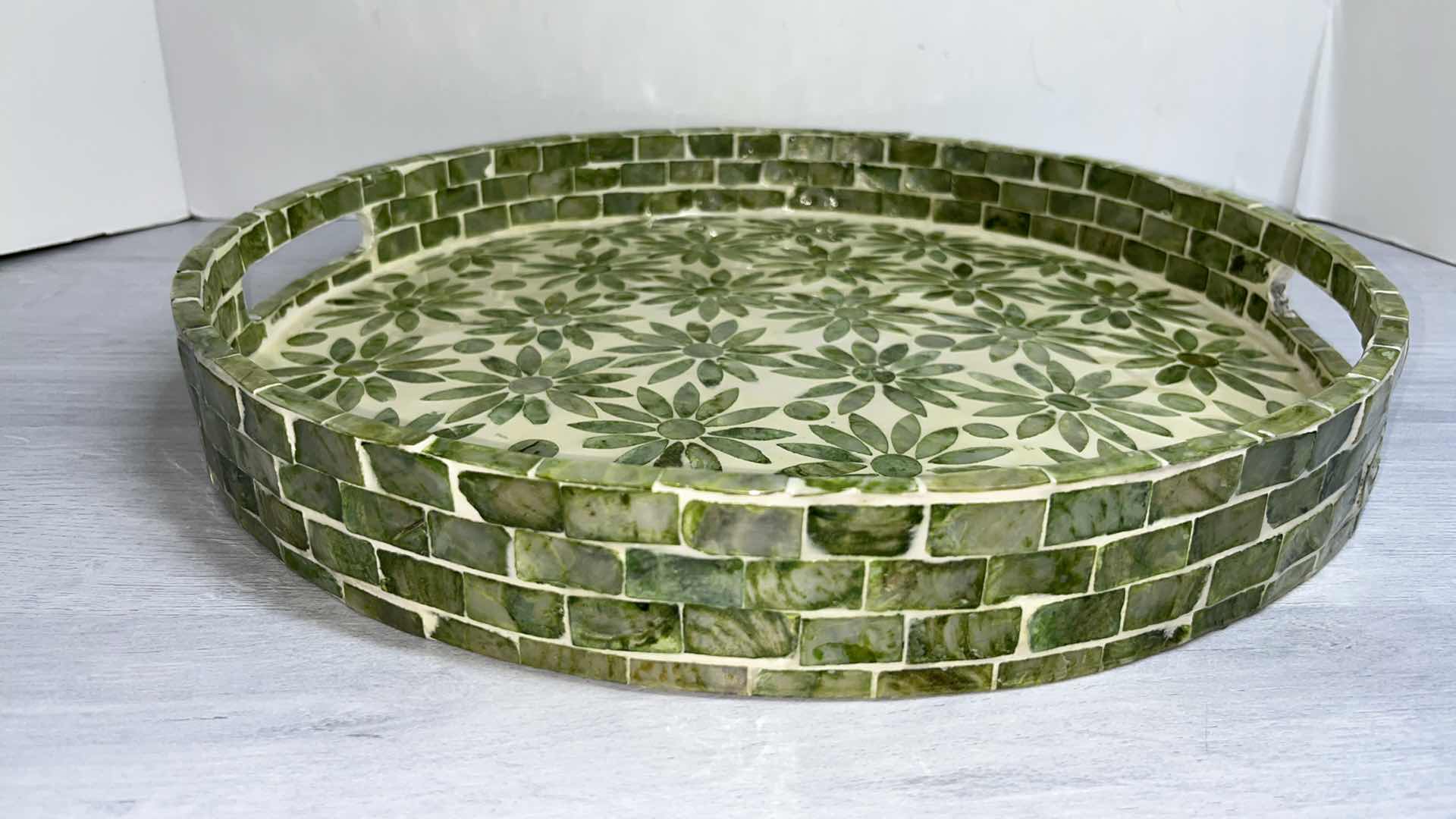 Photo 1 of TOZAI HOME MOSAIC STYLE SERVING TRAY 15.75” X 2”